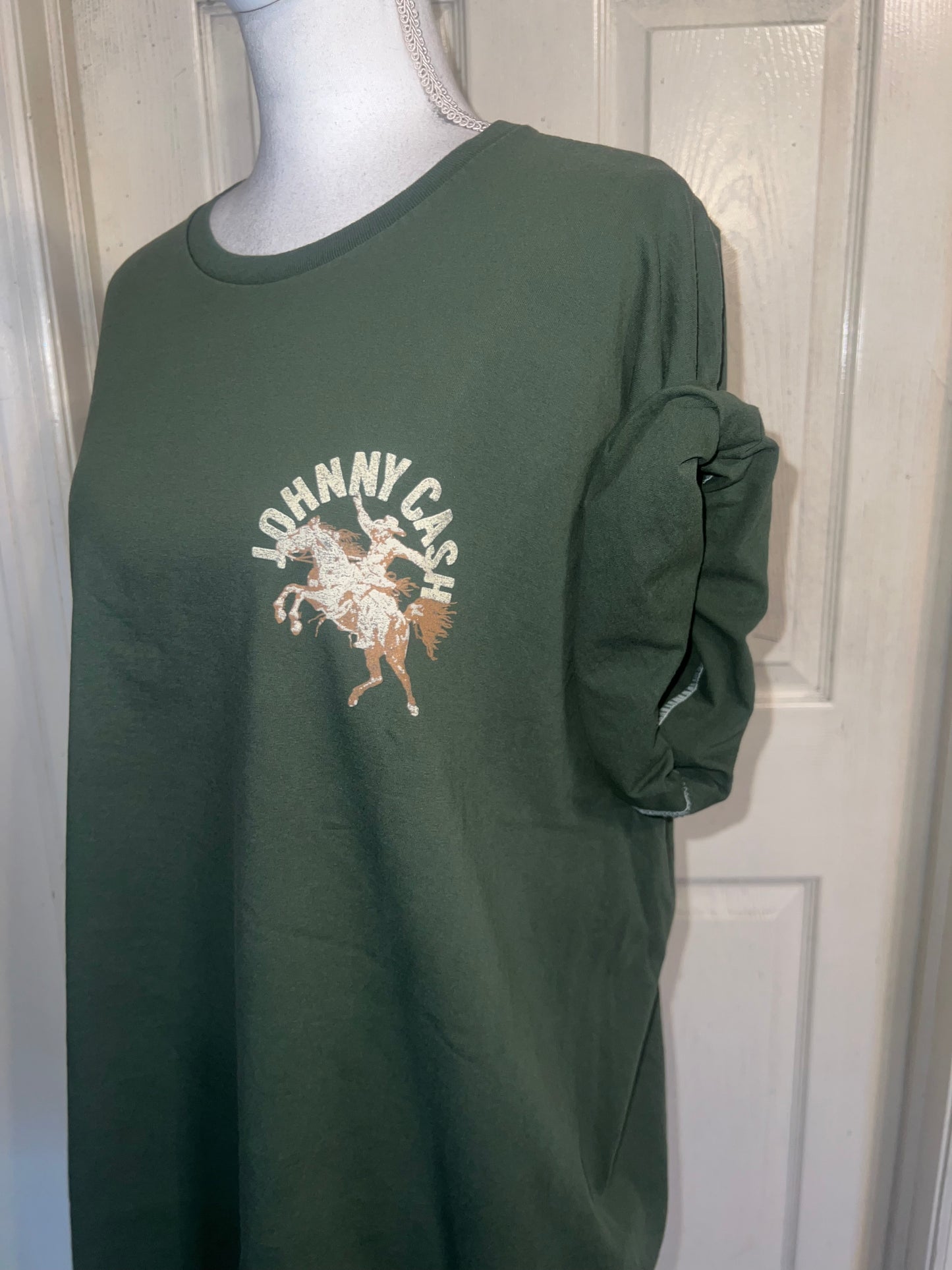 Johnny Cash Double Sided Oversized Diatressed Tee