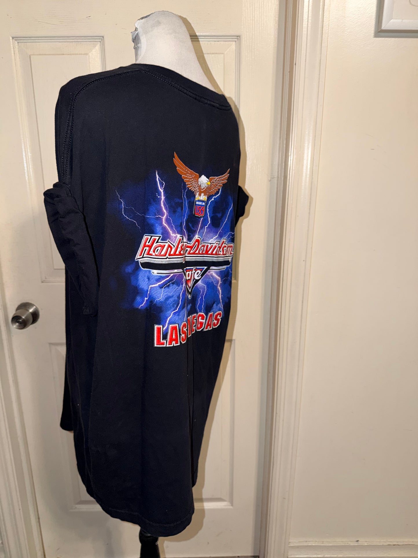 Harley Davidson Vintage Double Sided Oversized Tee