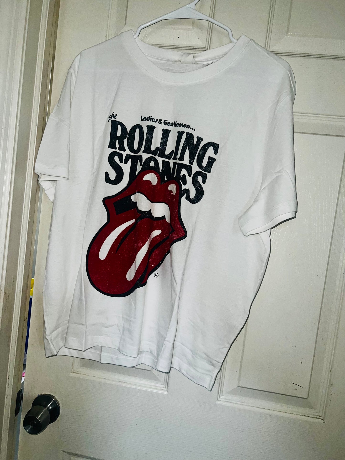 The Rolling Stones White Oversized Tee