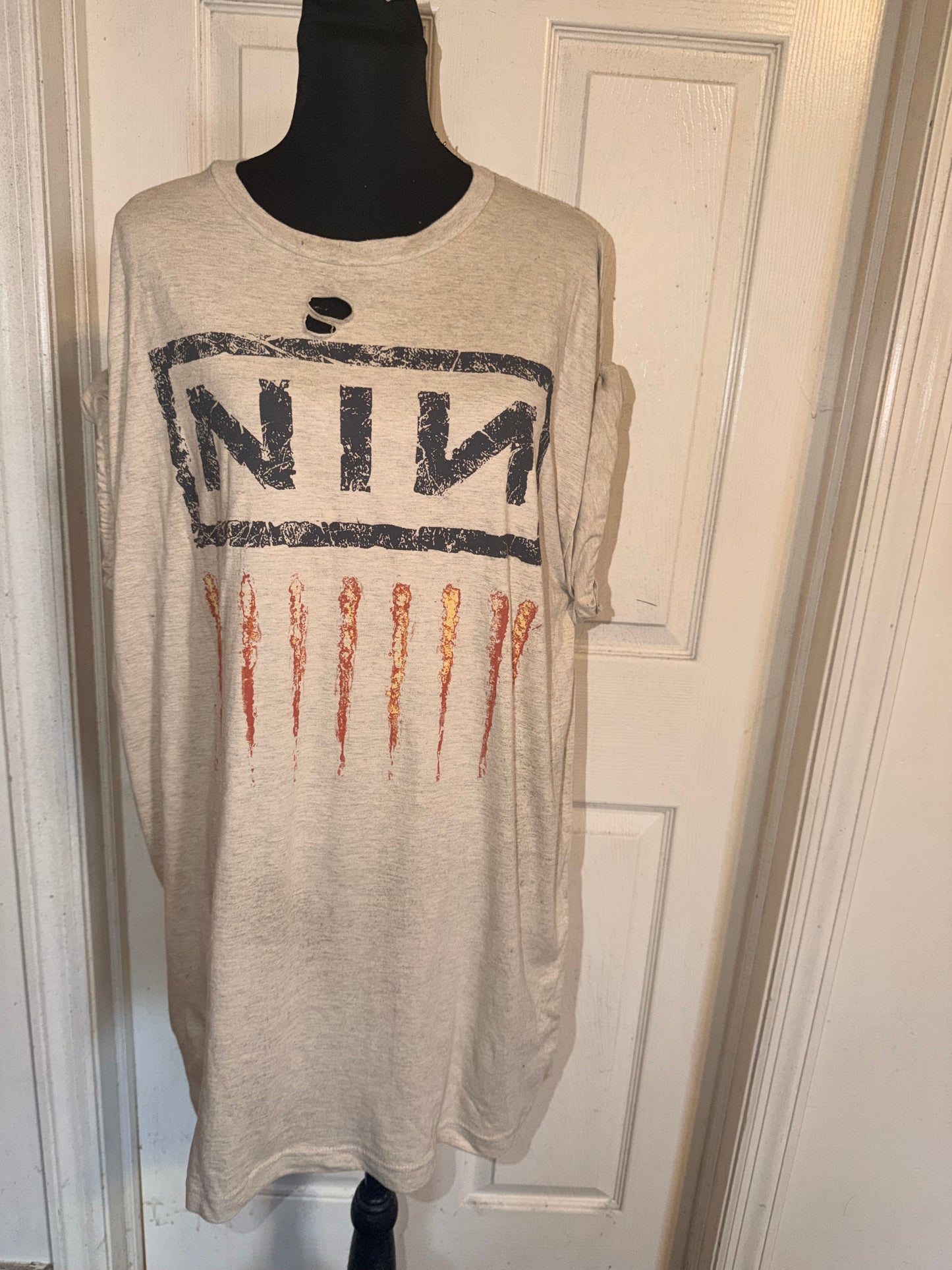 Nine Inch Nails Oversized Distressed Tee