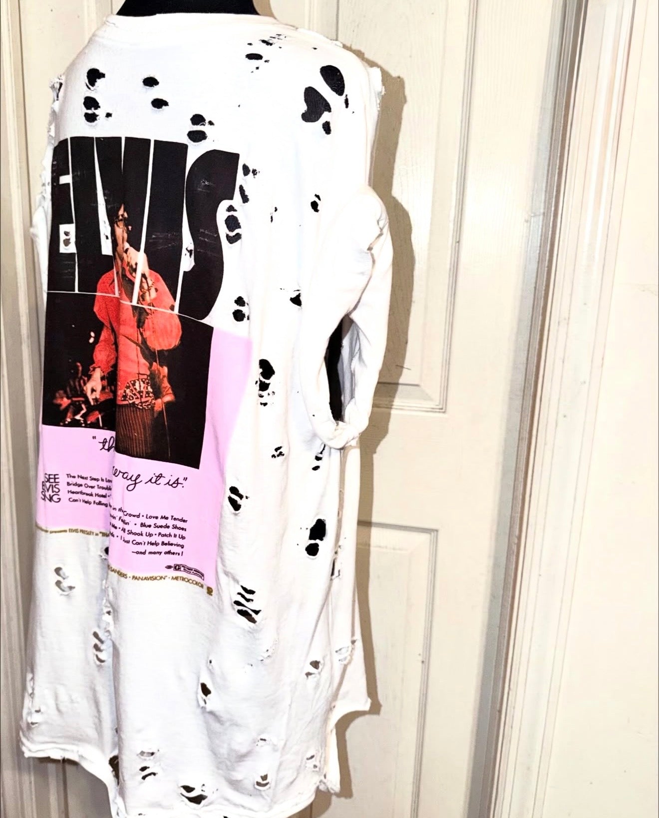 Elvis Double Sided Oversized Distressed Tee