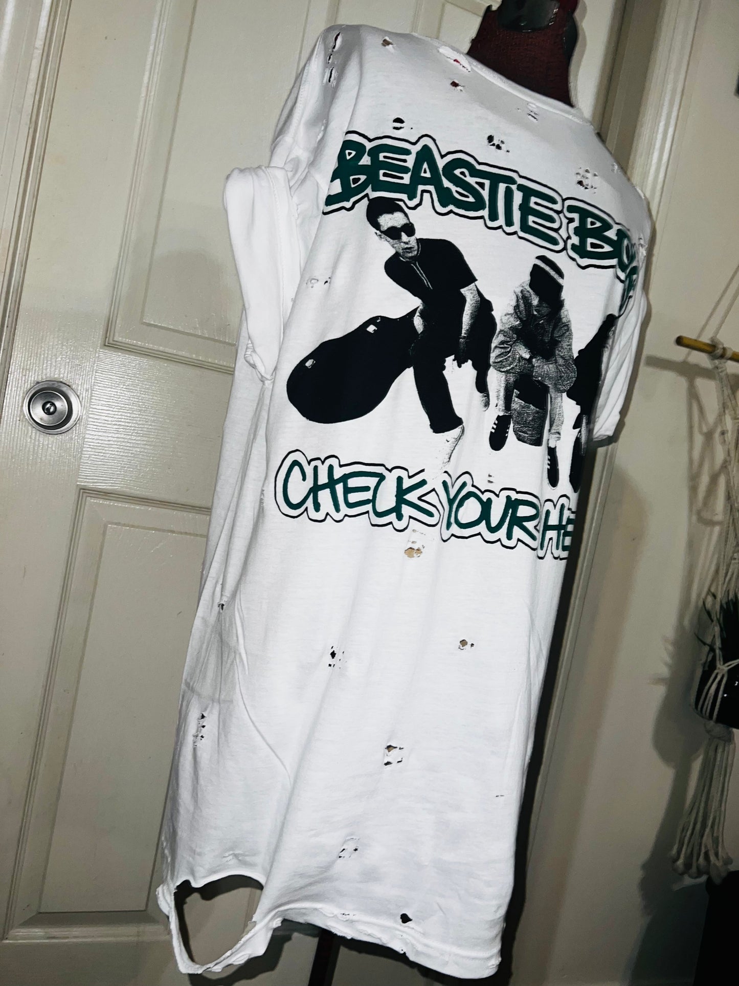 Beastie Boys Double Sided Oversized Distressed Tee