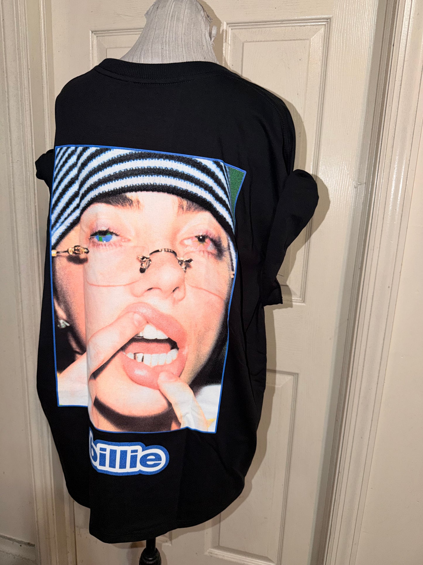Billie Eilish Double Sided Oversized Distressed Tee