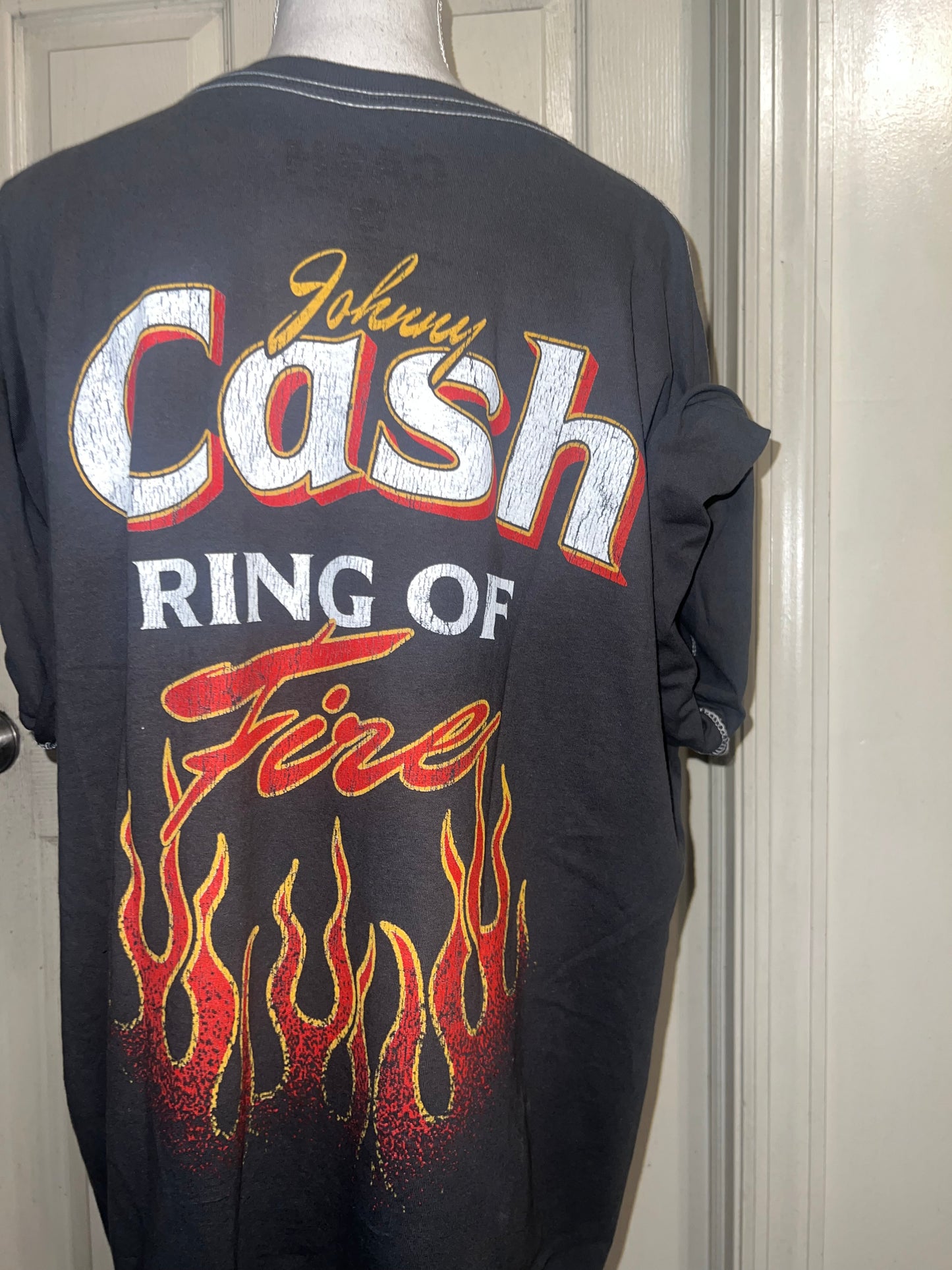 Johnny Cash Double Sided Oversized Distressed Tee