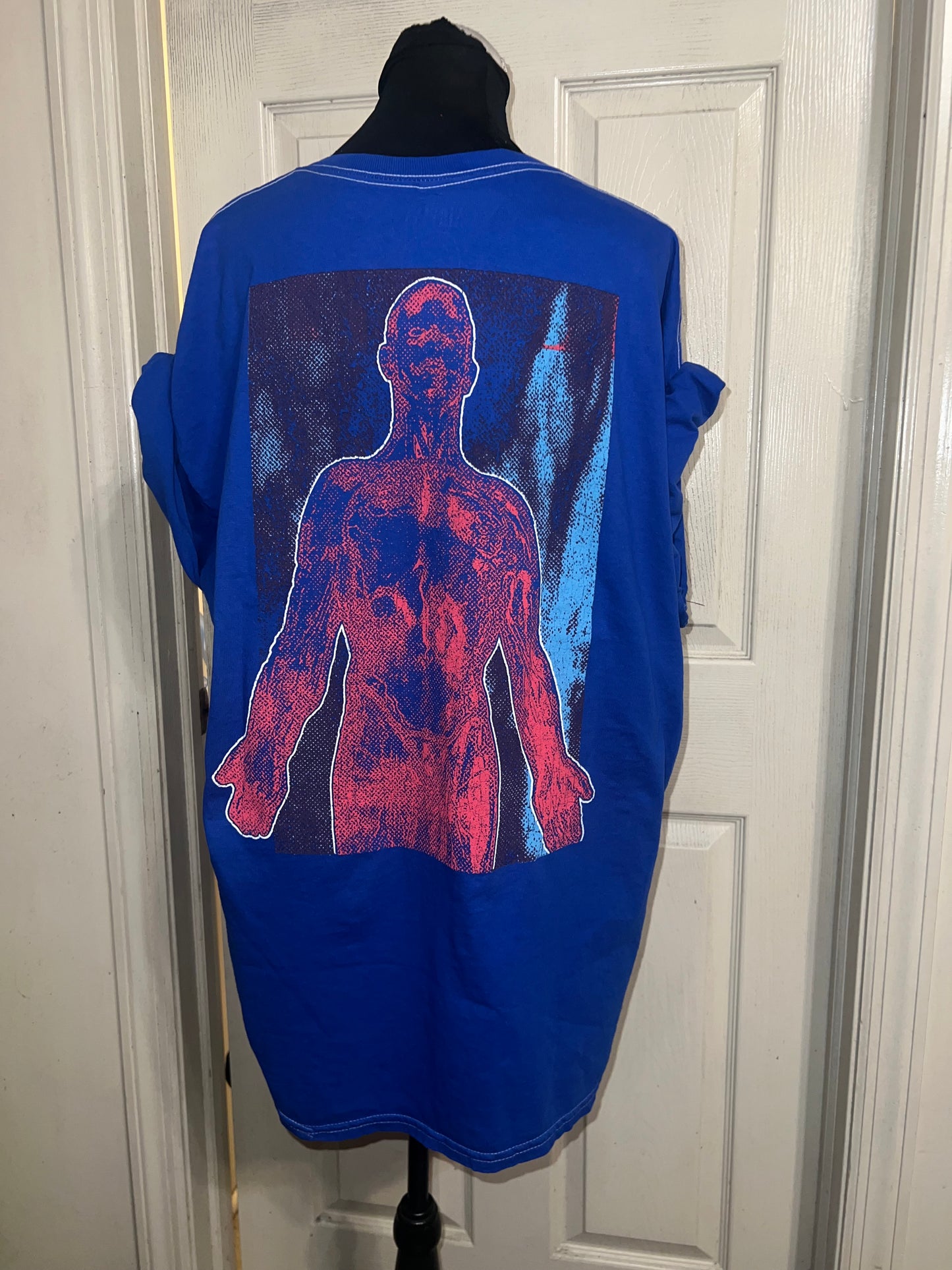 Nirvana Double Sided Oversized Distressed Tee