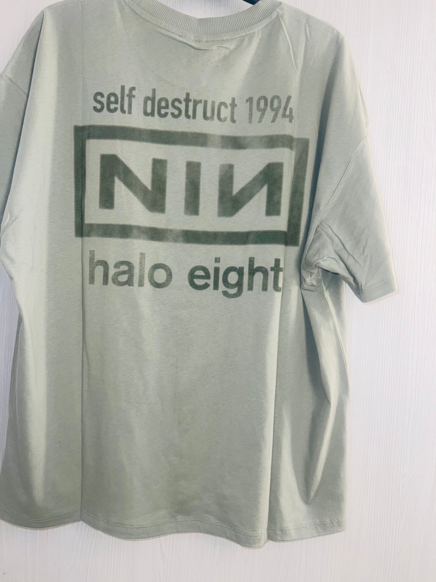 Nine Inch Nails Double Sided Oversized Distressed Tees