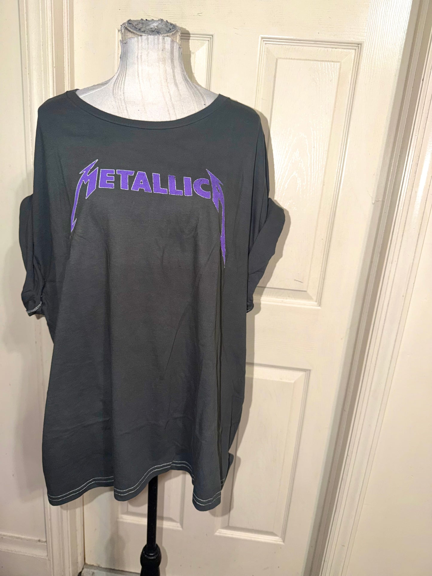 Metallica Double Sided Oversized Distressed Tee