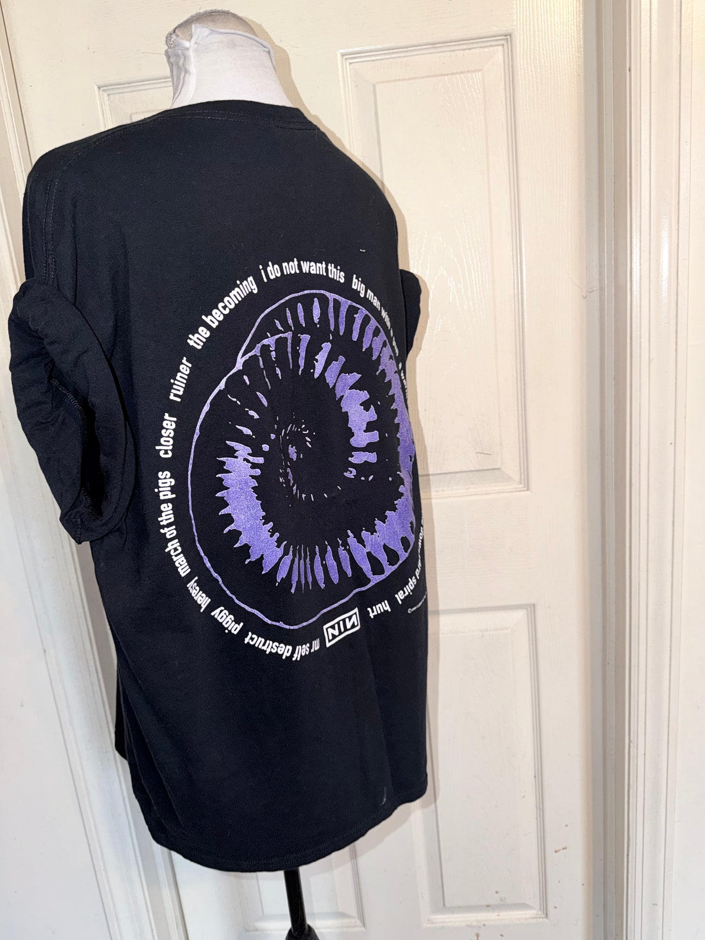 Nine Inch Nails Double Sided Oversized Distressed Tee