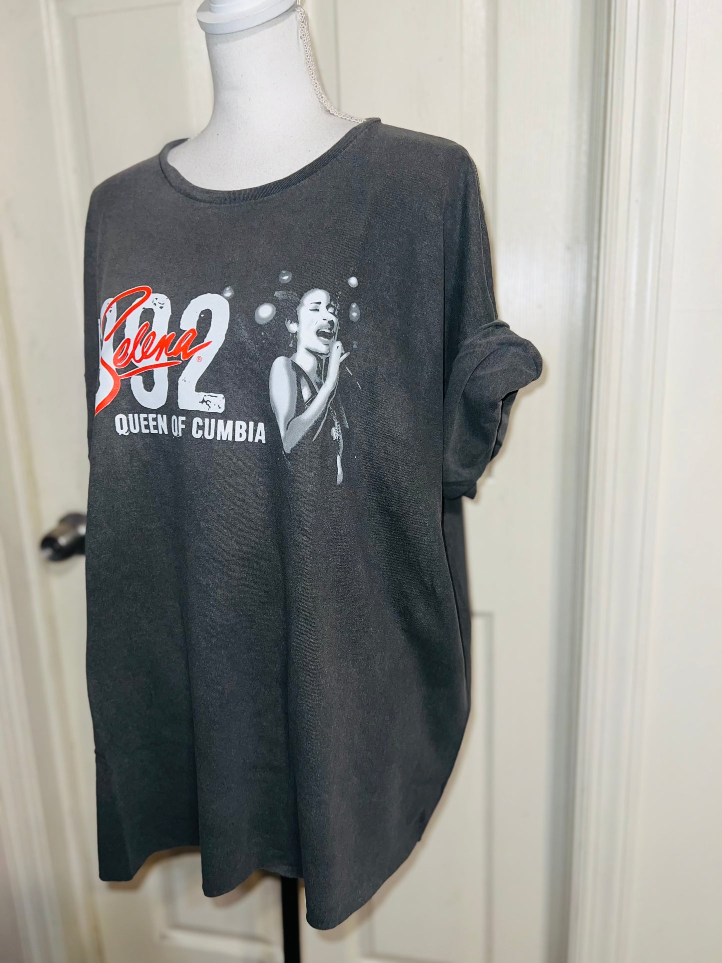 Selena Double Sided Oversized Distressed Tee