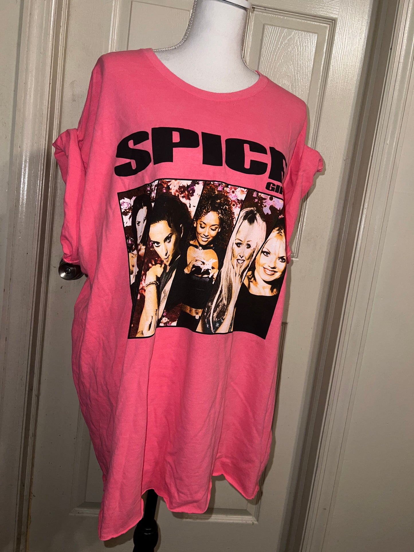 Spice Girls Oversized Distressed Tee