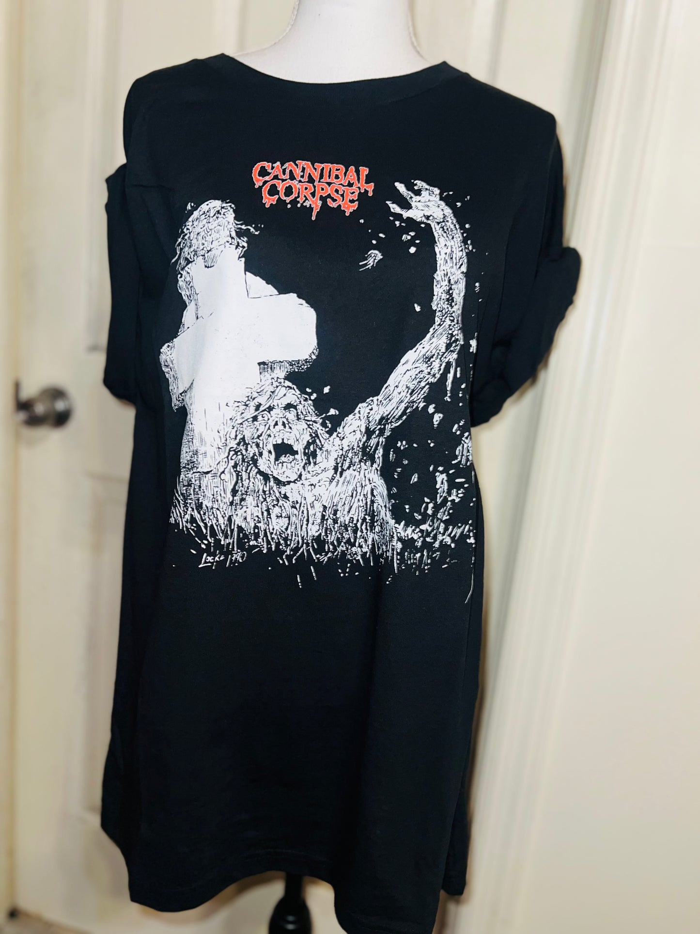 Cannibal Corpse Oversized Distressed Tee