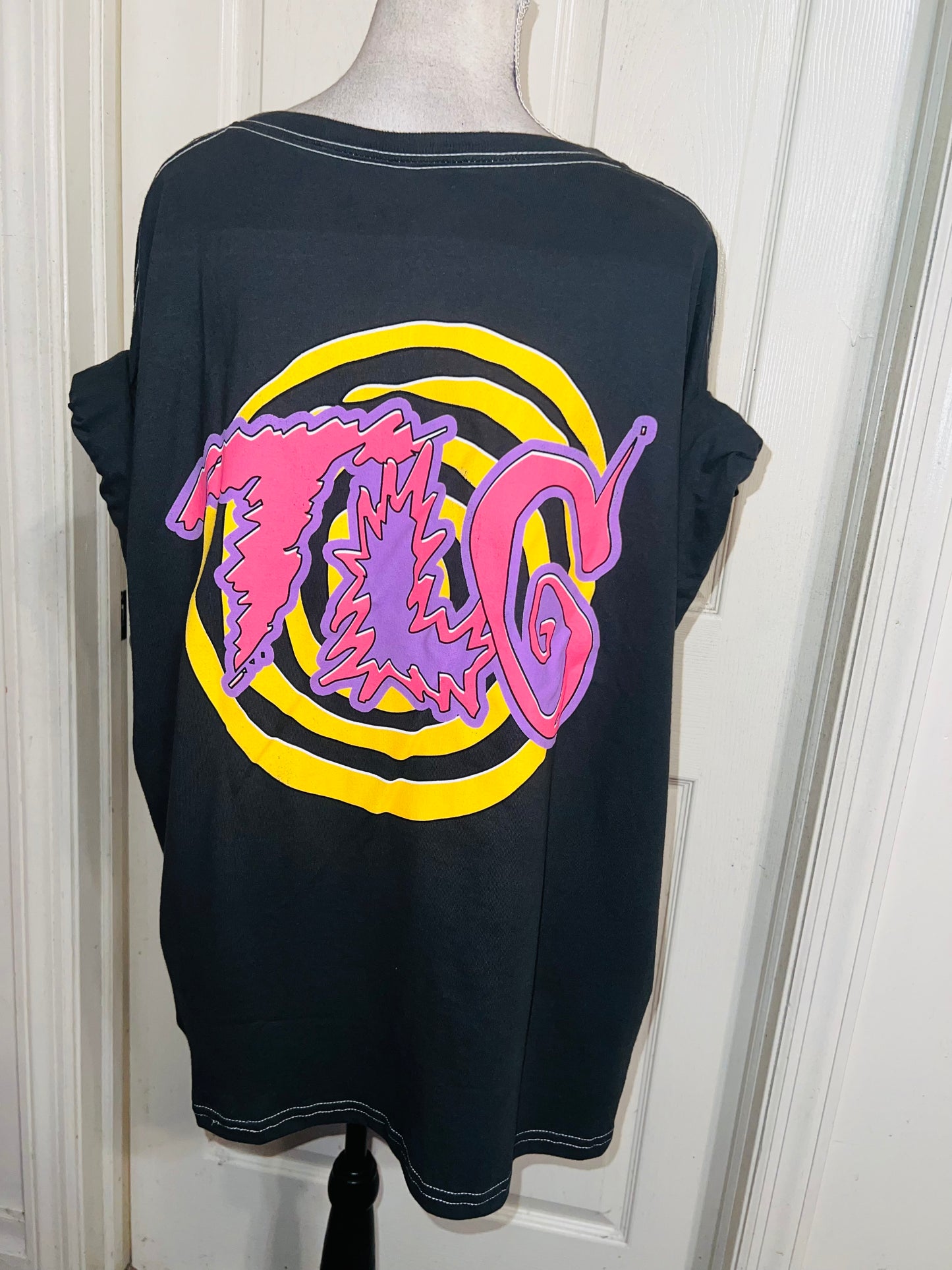 TLC Double Sided Oversized Distressed Tee