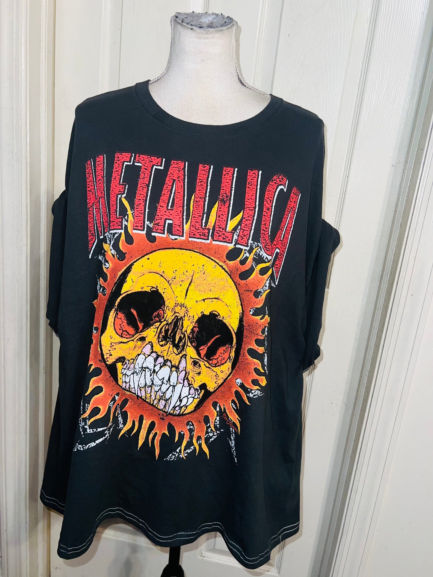 Metallica Double Sided Oversized Distressed Tee