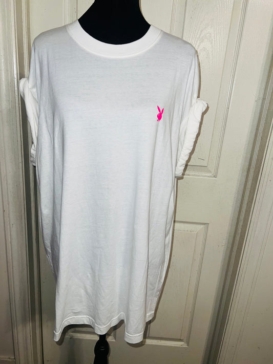 Playboy Surf Club Double Sided Oversized Distressed Tee