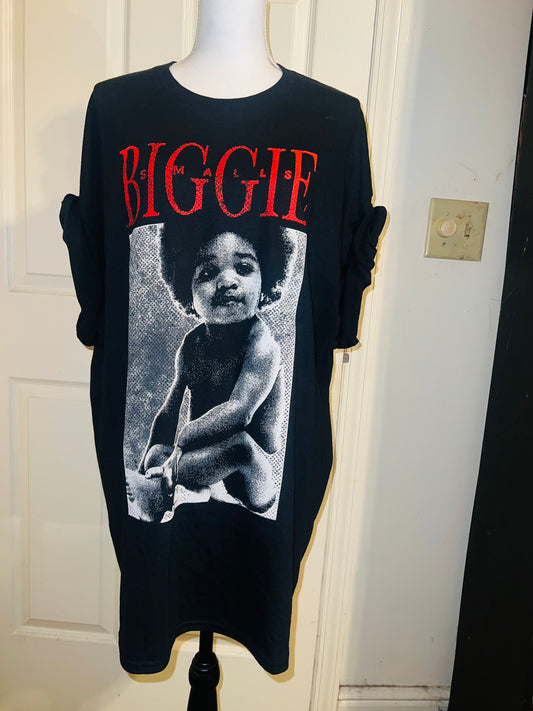 Biggie Smalls Oversized Distressed Tee