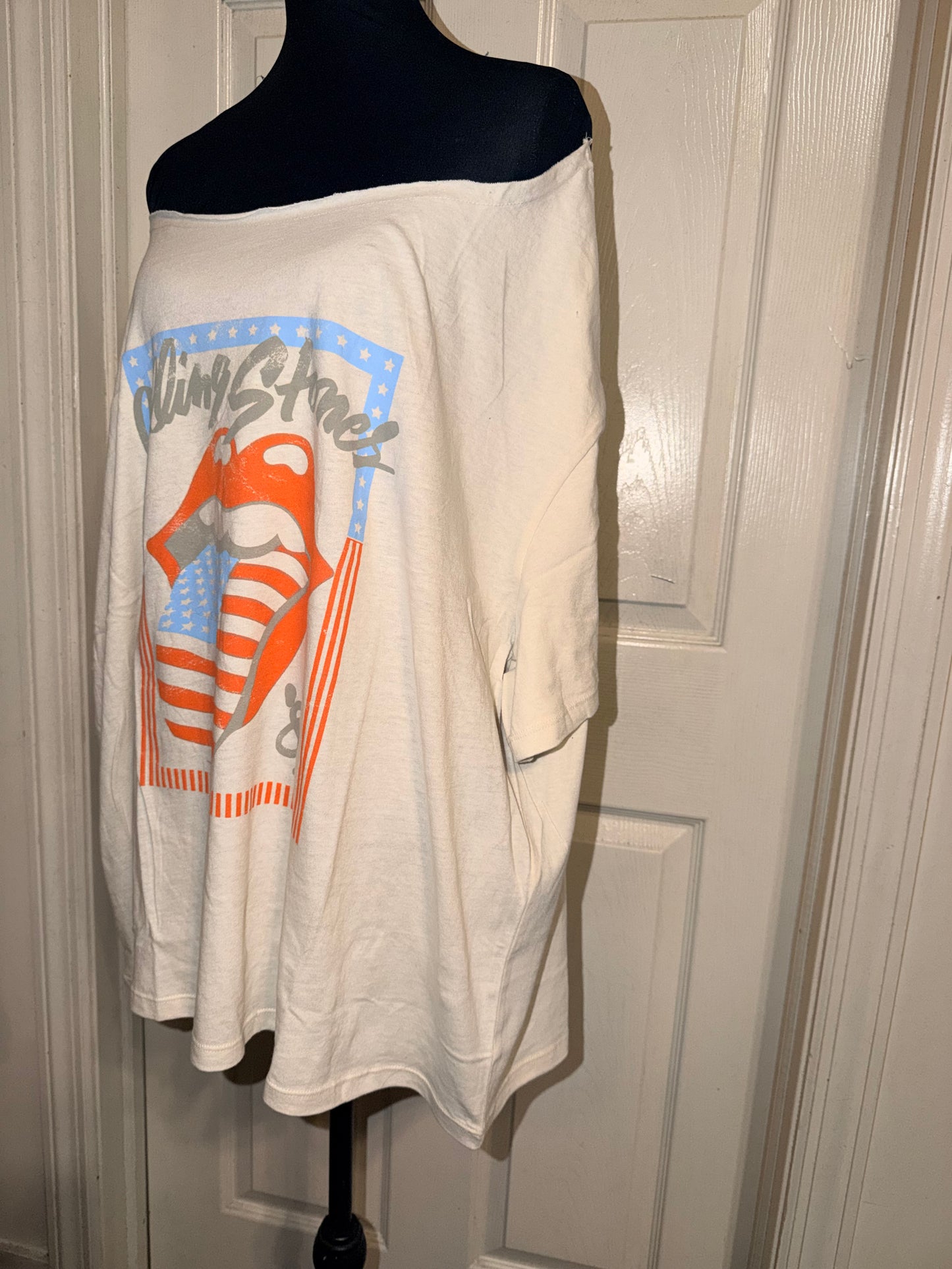 The Rolling Stones OFTS Oversized Distressed Tee