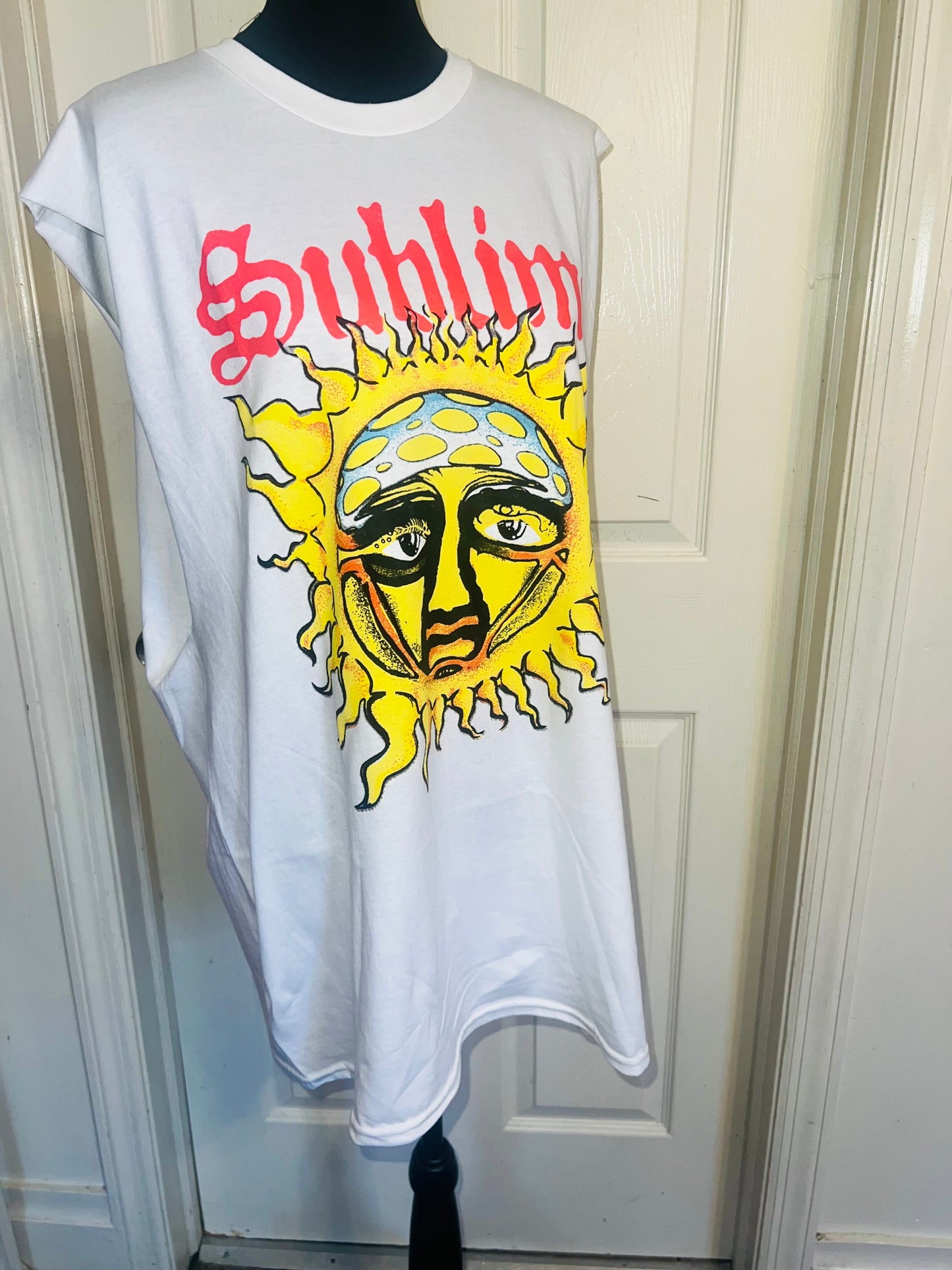 Sublime Double Sided Oversized Distressed Tank