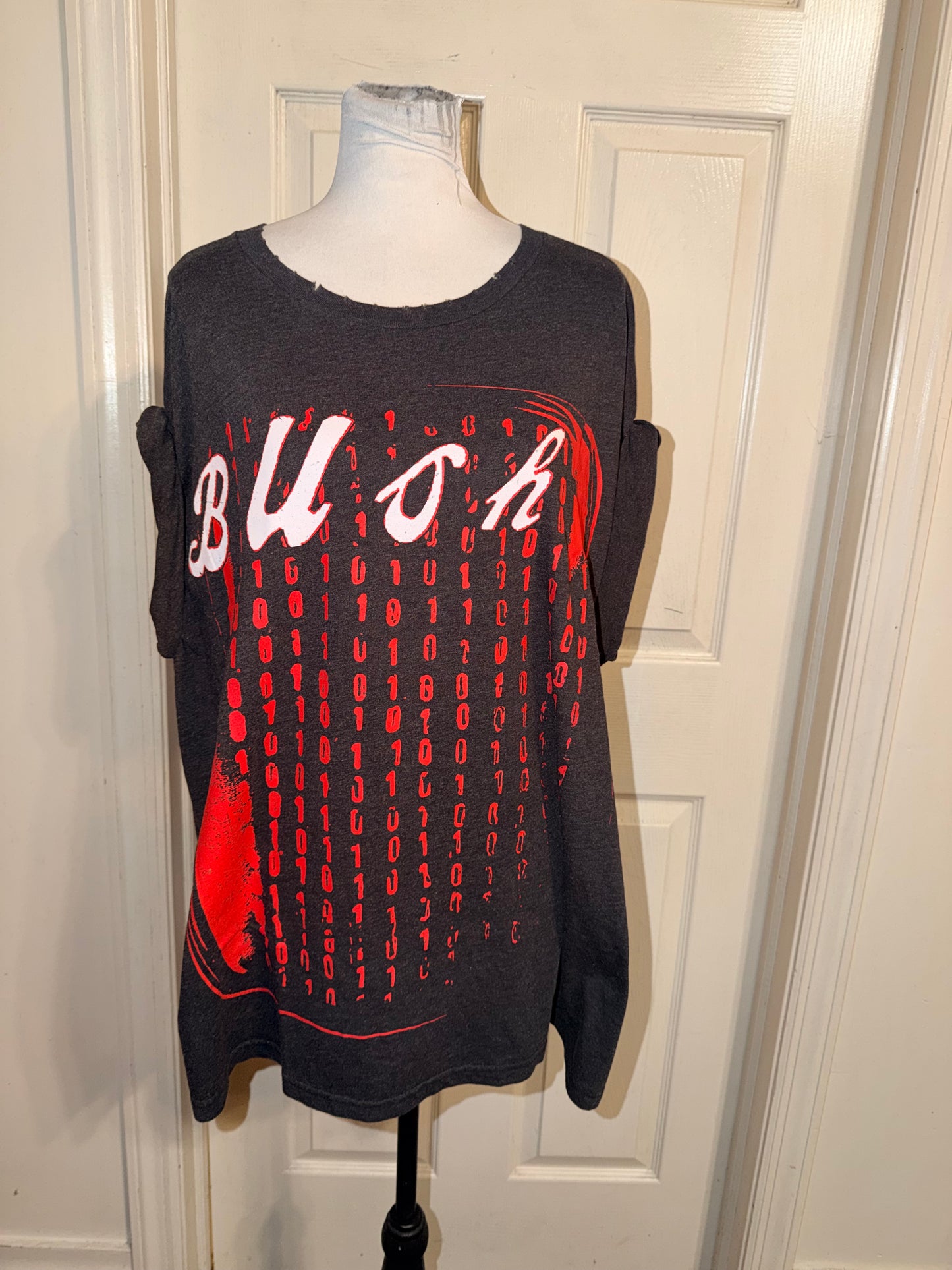 Bush Double Sided Oversized Distressed Tee