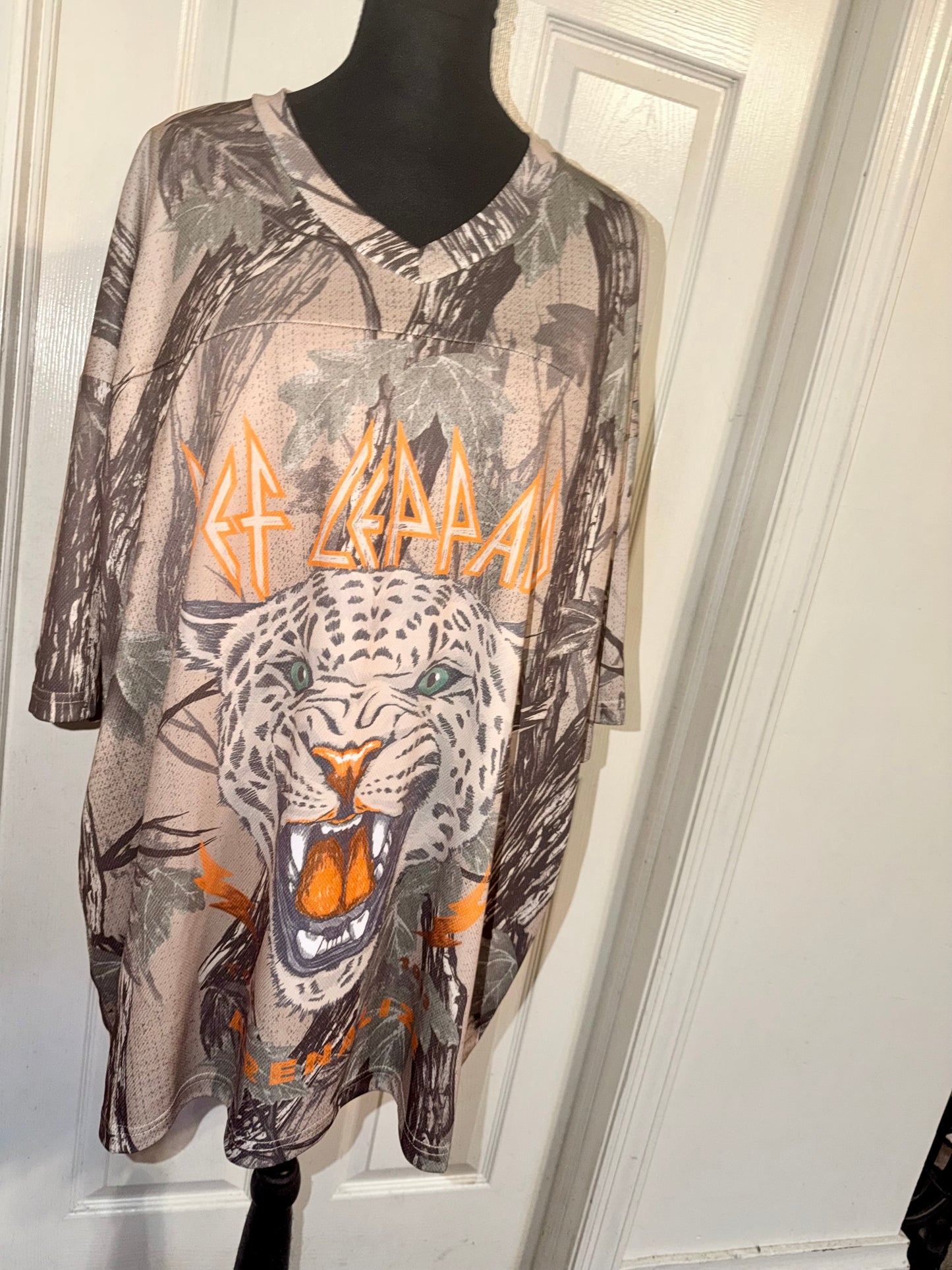 Def Leppard Double Sided Oversized Jersey Tee