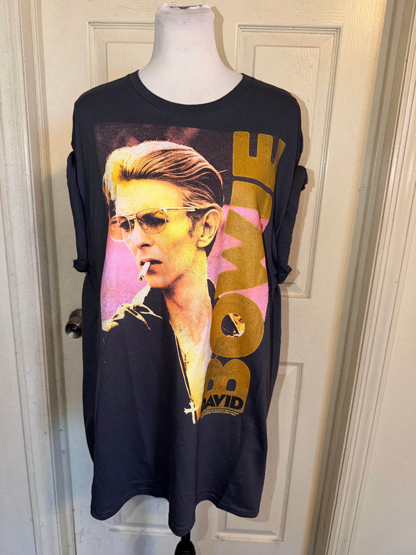 David Bowie Oversized Distressed Tee