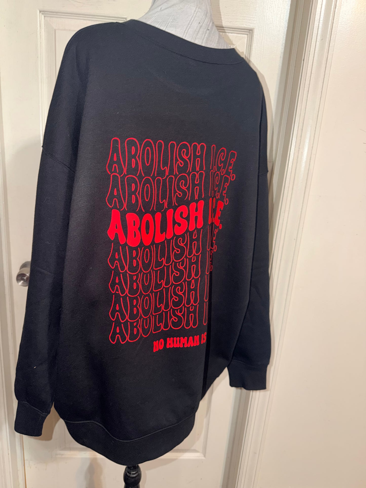 Abolish ICE Double Sided Oversized Tee or Sweatshirt