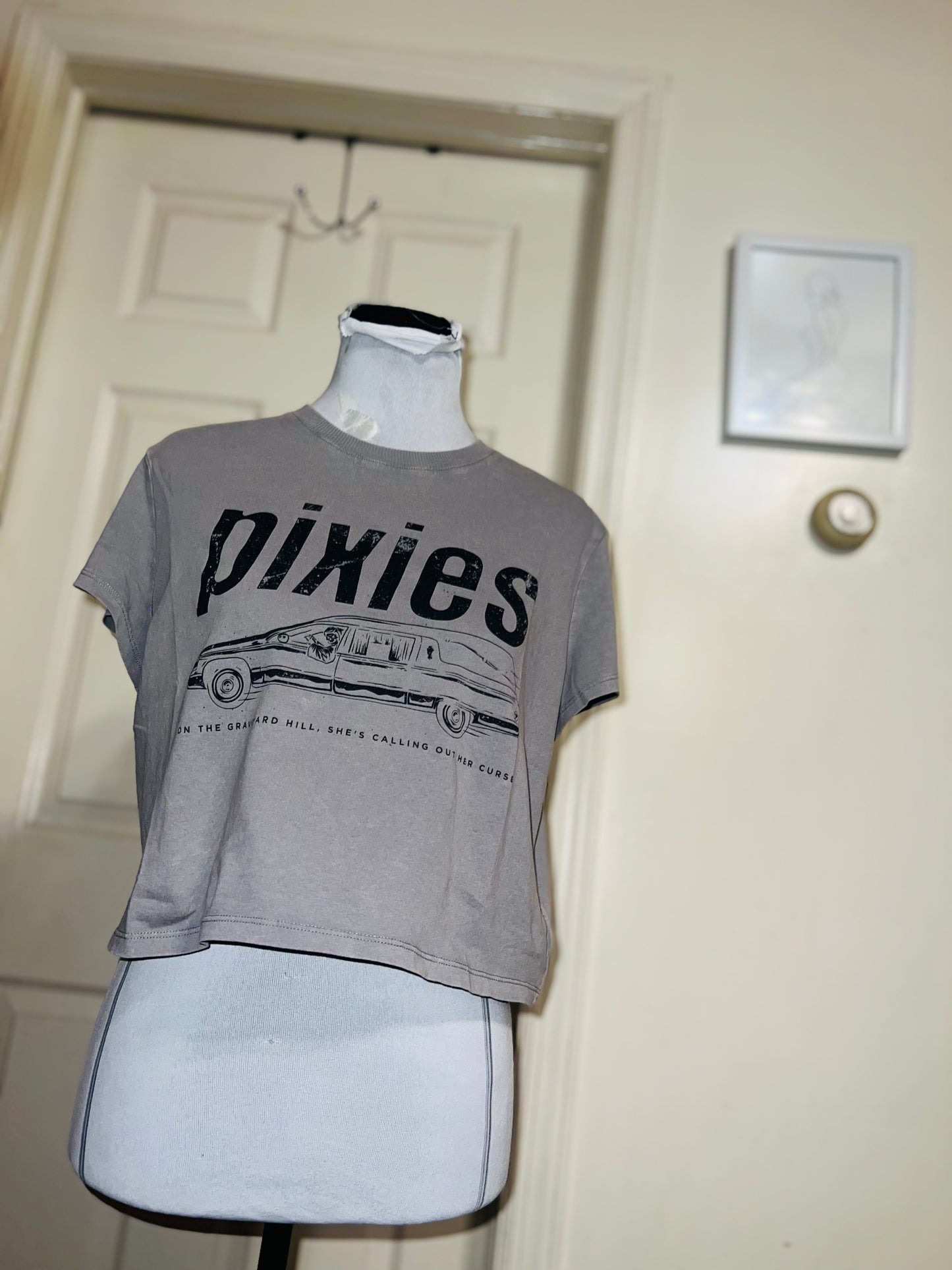 Pixies Distressed Baby Tee