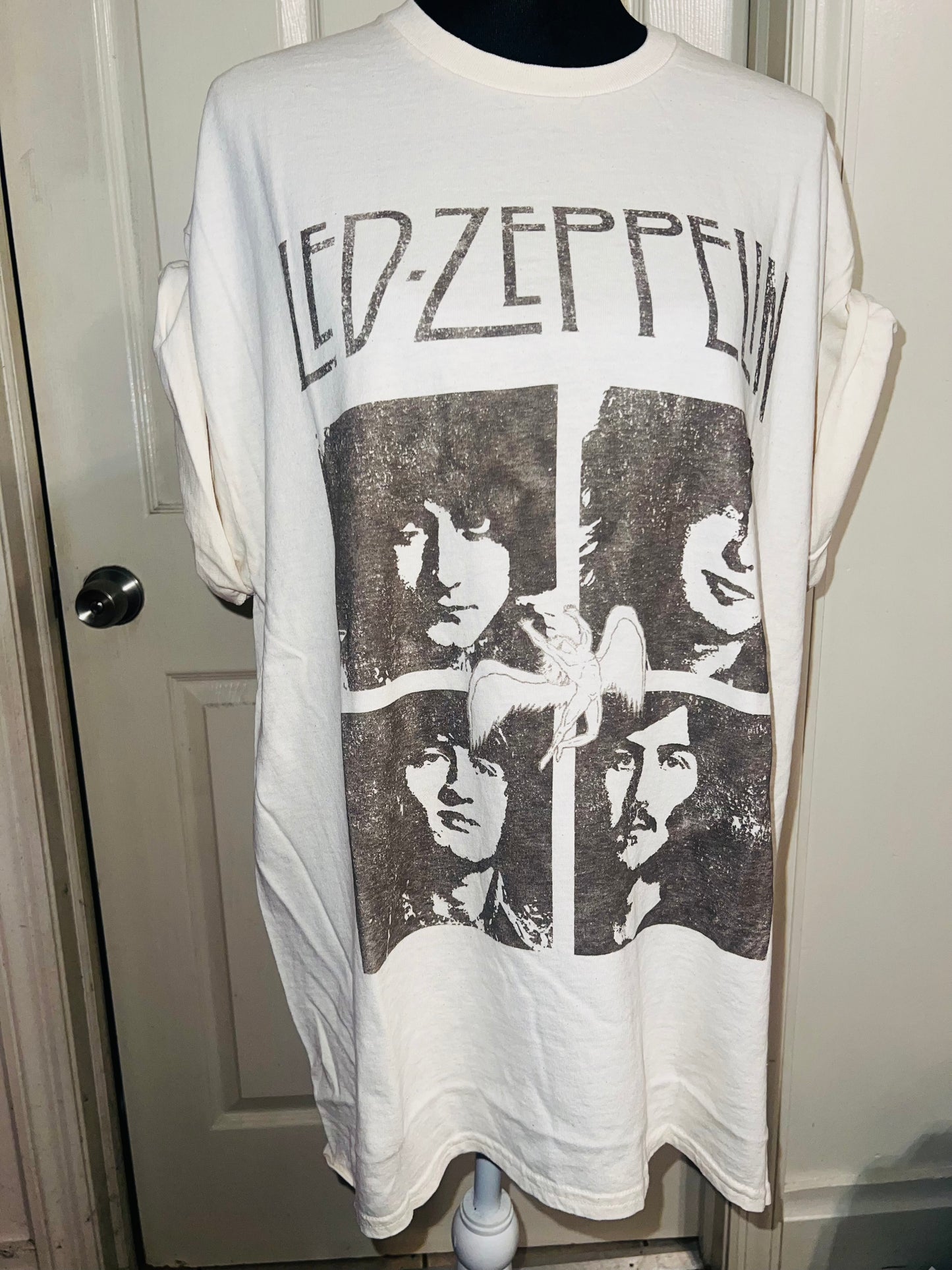 Led Zeppelin Oversized Distressed Tee