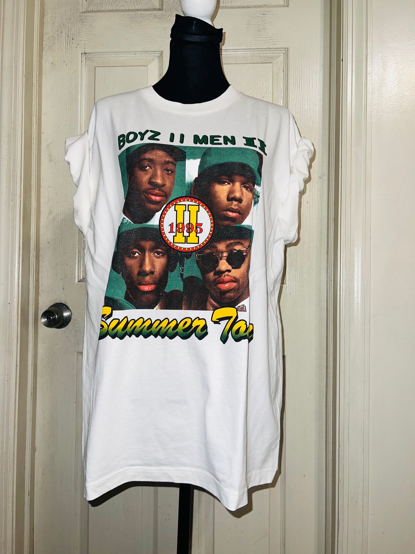 Boyz II Men Double Sided Oversized Distressed Tee