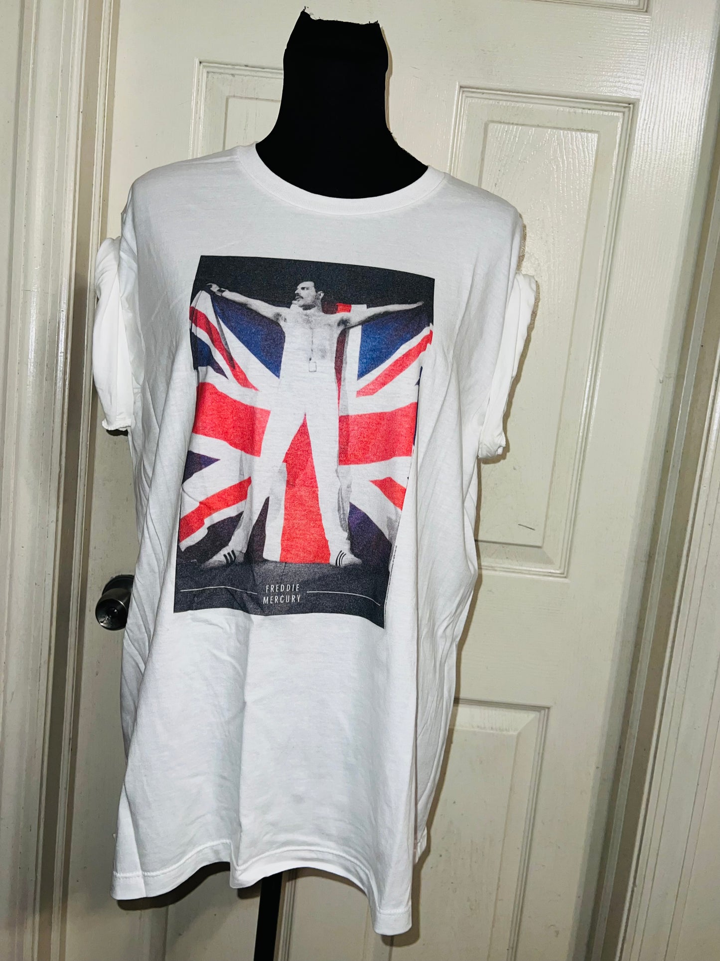 Freddie Mercury Oversized Distressed Vintage Tee
