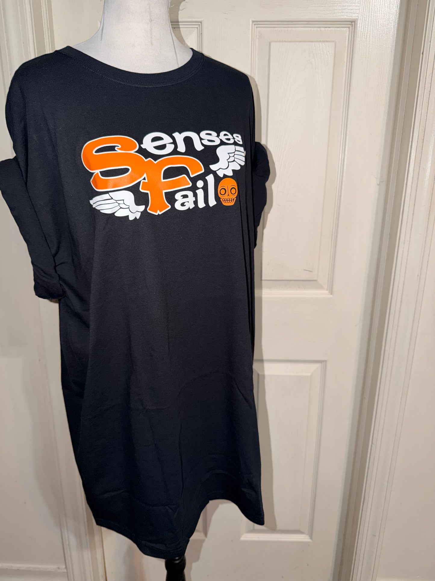 Senses Fail Oversized Distressed Tee
