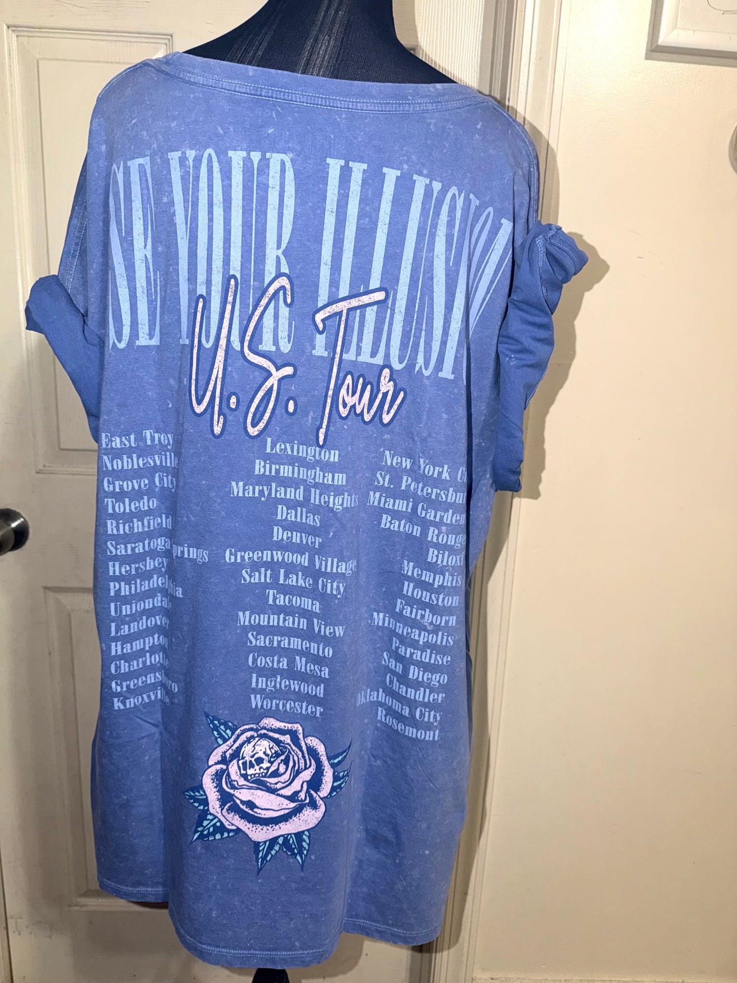 Guns N’ Roses Double Sided Oversized Distressed Tee