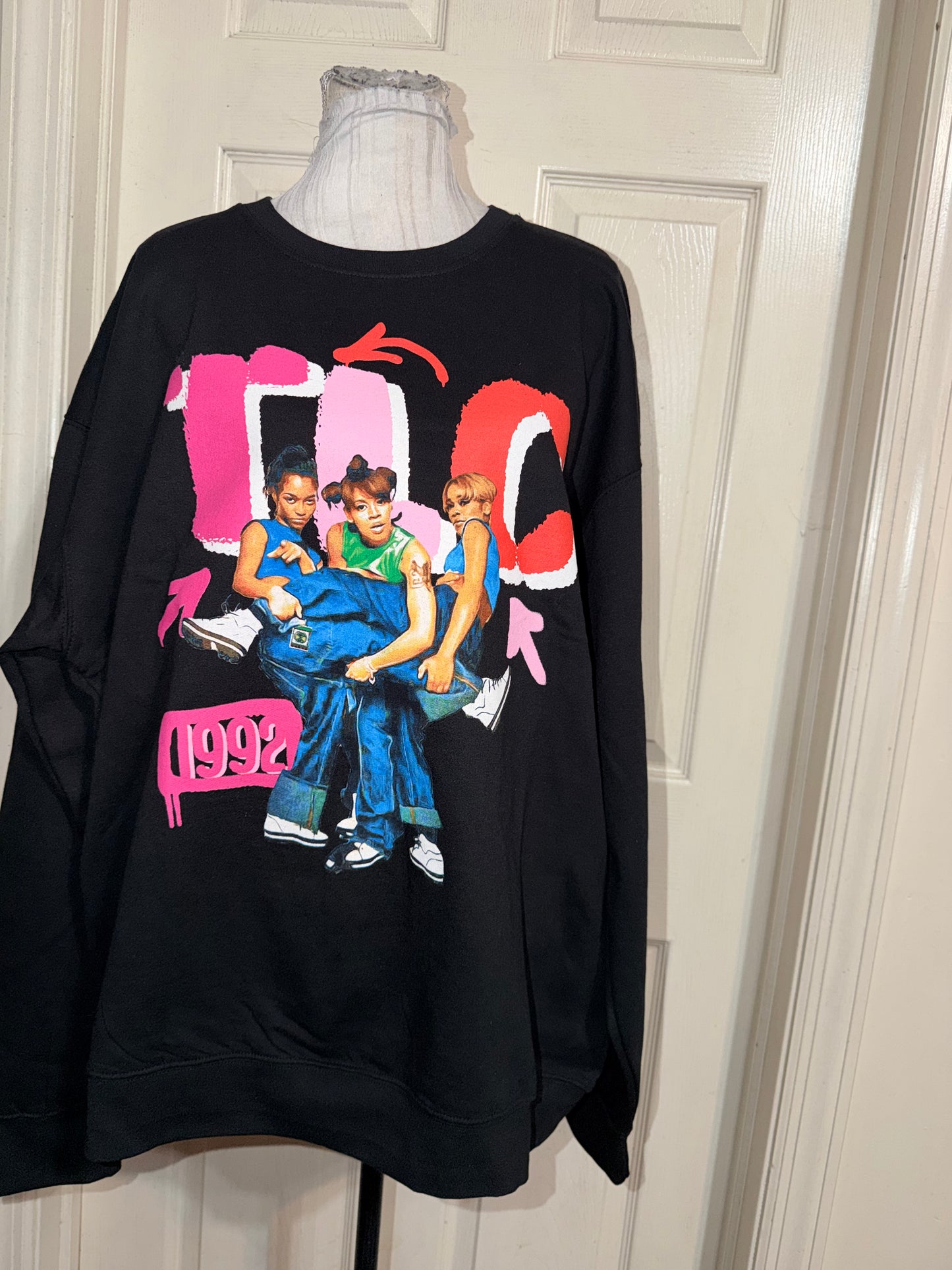 TLC Oversized Distressed Sweatshirt