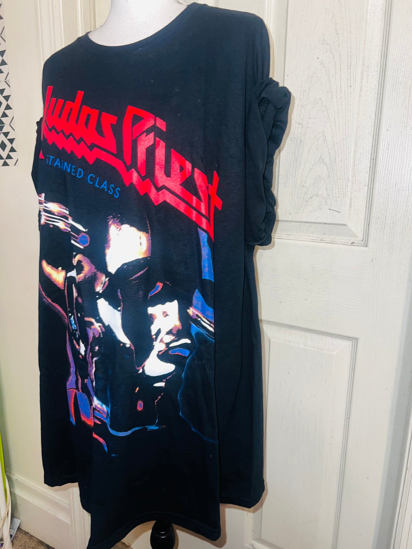 Judas Priest Oversized Distressed Tee