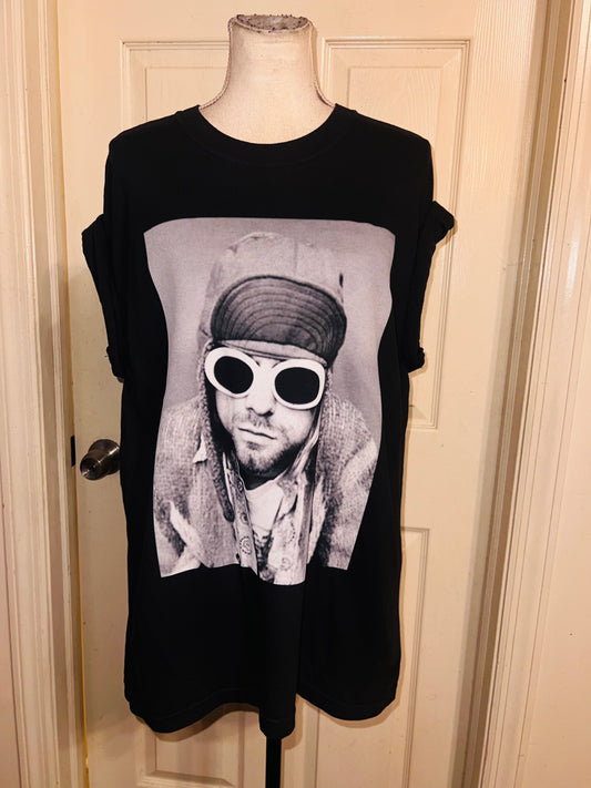 Kurt Cobain Oversized Distressed Tee