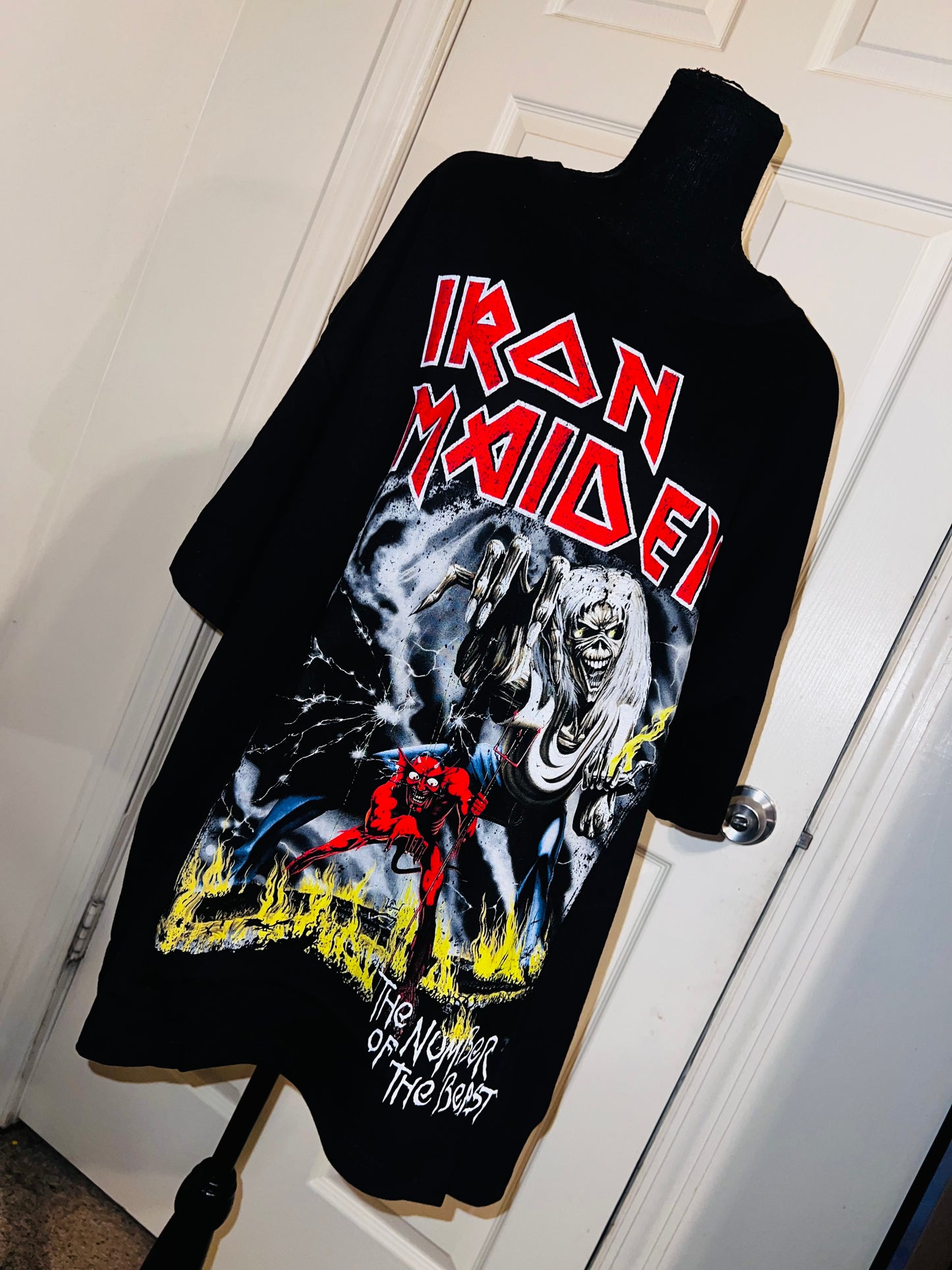 Iron Maiden Oversized Distressed Tee