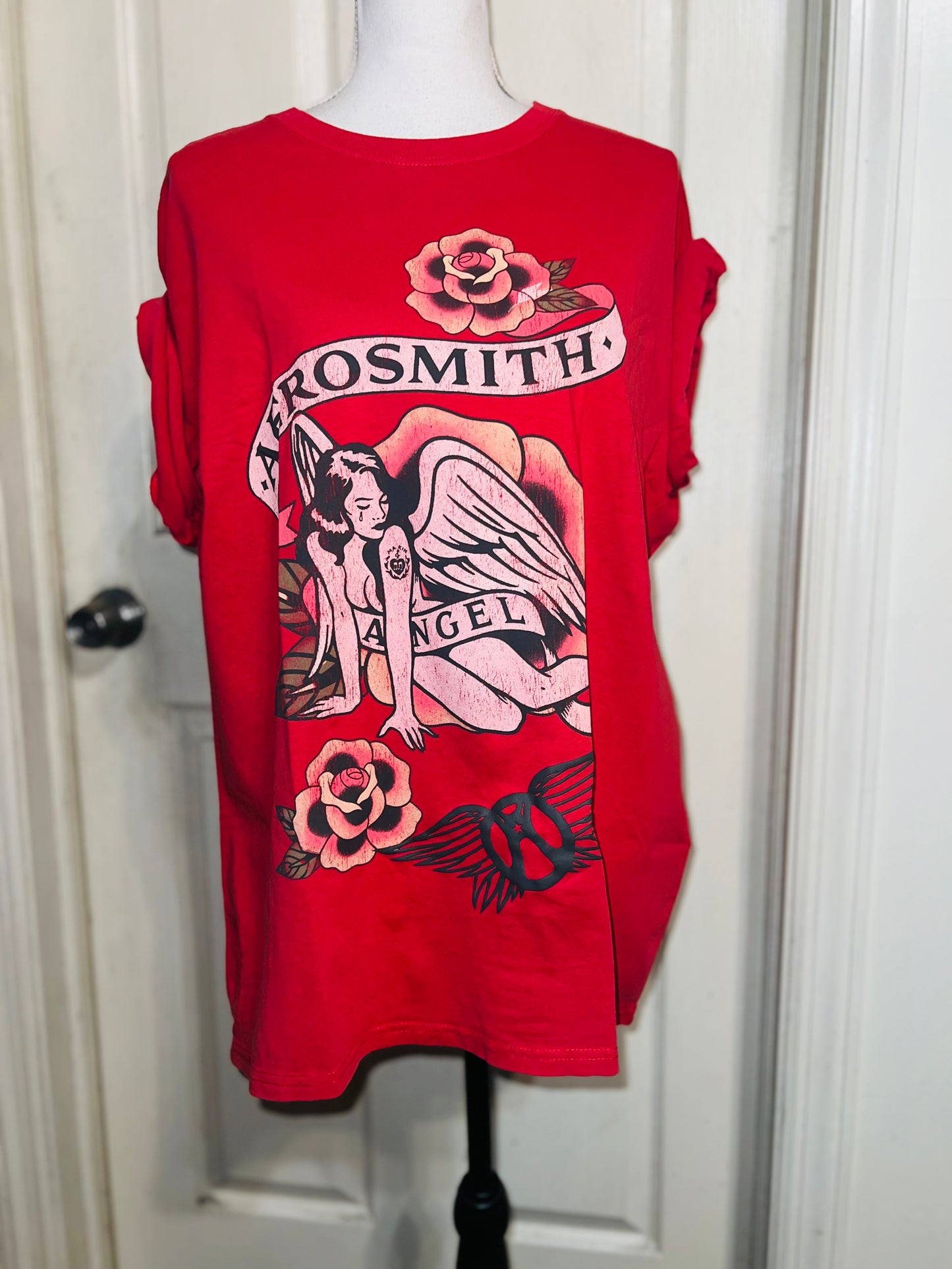 Aerosmith Oversized Distressed Tee