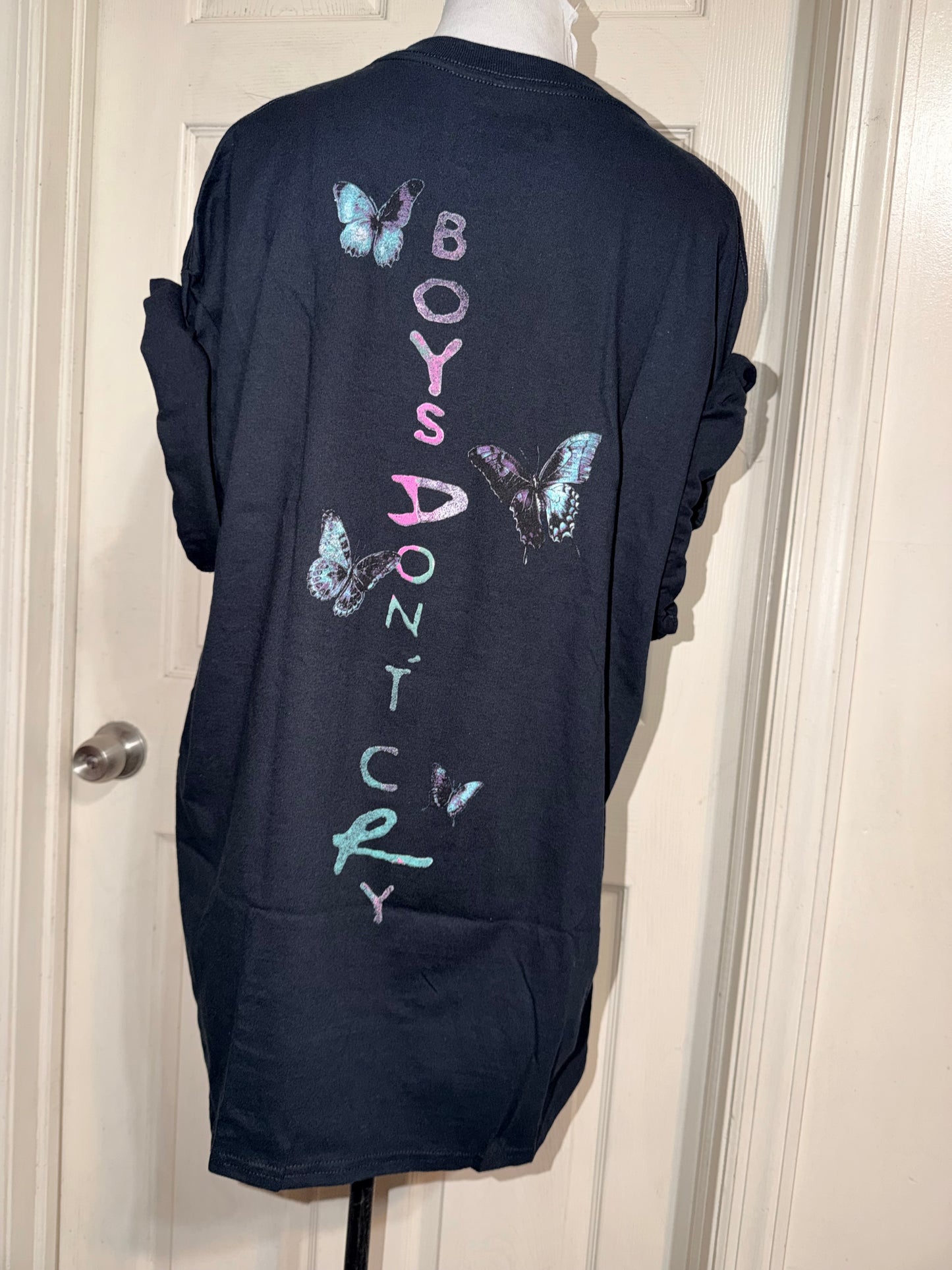 The Cure Double Sided Oversized Distressed Tee