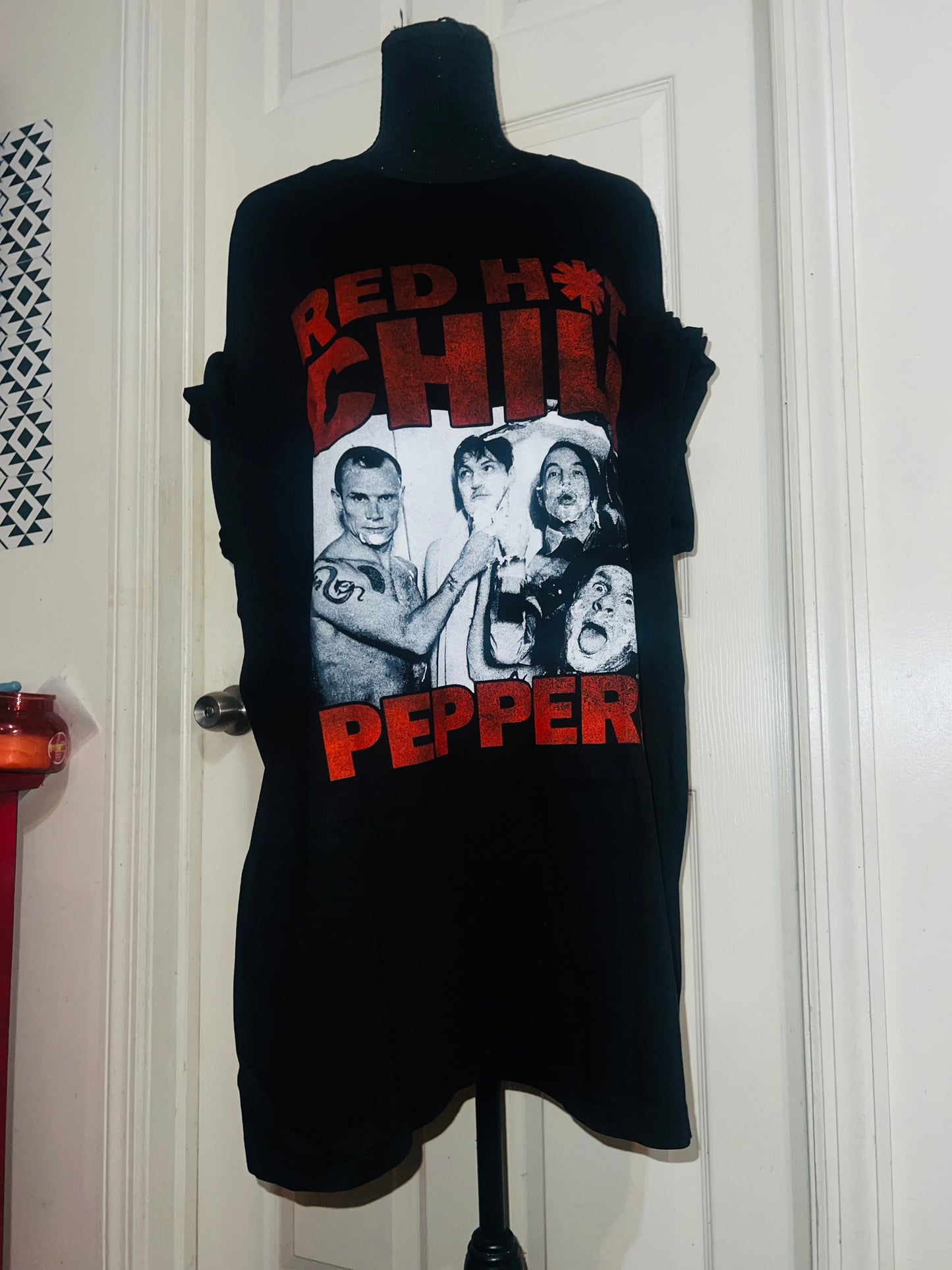 Red Hot Chili Peppers Oversized Distressed Tee