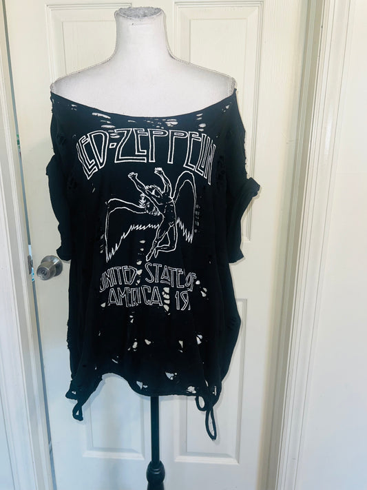 Led Zeppelin OFTS Oversized Distressed Tee (as is)