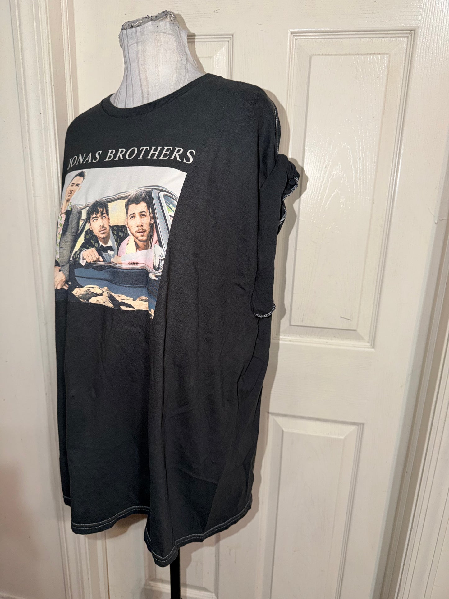 The Jonas Brothers Oversized Distressed Tee