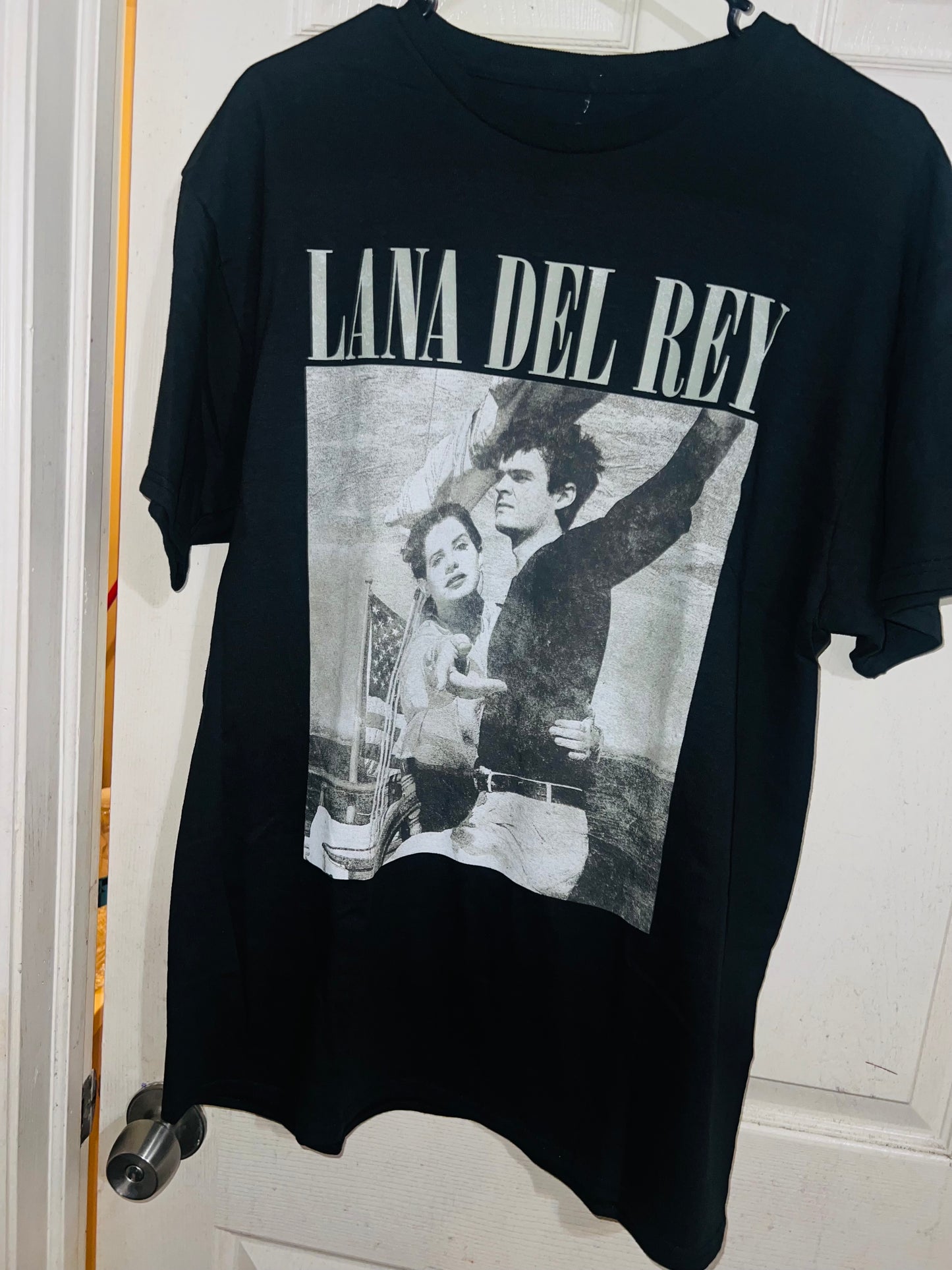 Lana Del Rey Norman Fing Rockwell Oversized Distressed Tee