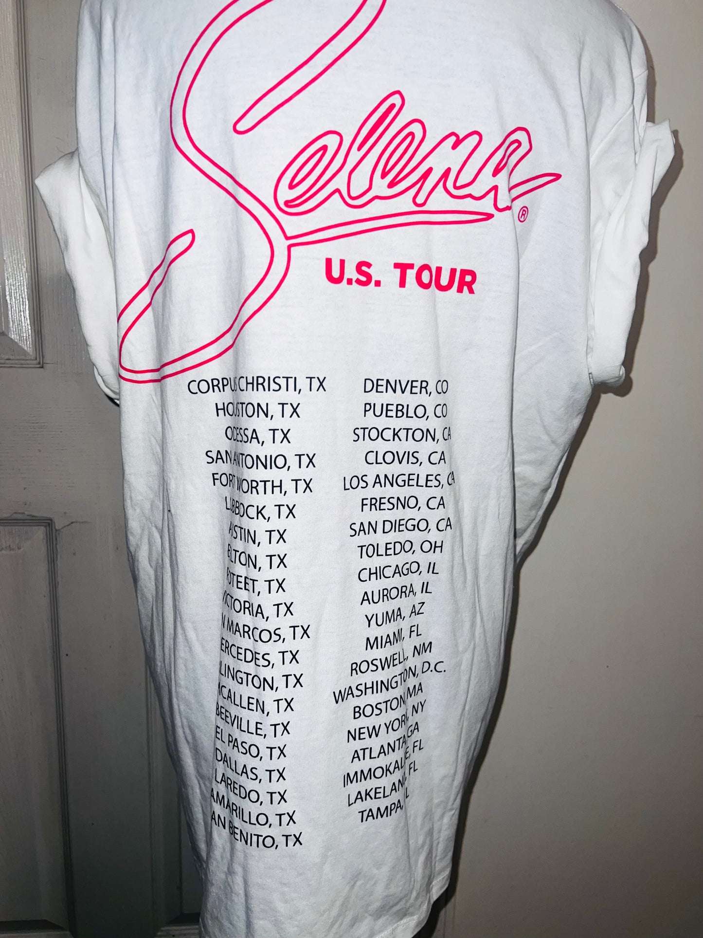 Selena Double Sided Oversized Distressed Tee