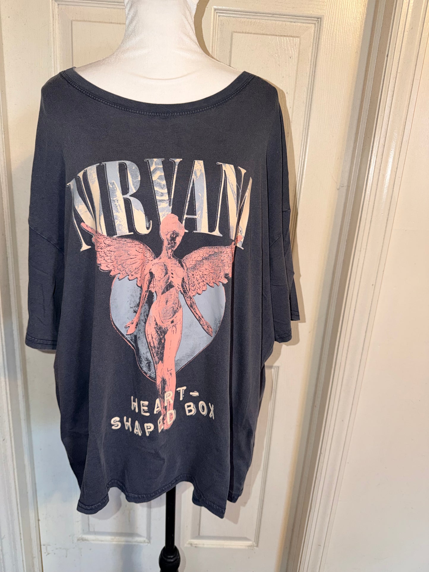 Nirvana Oversized Distressed Tee