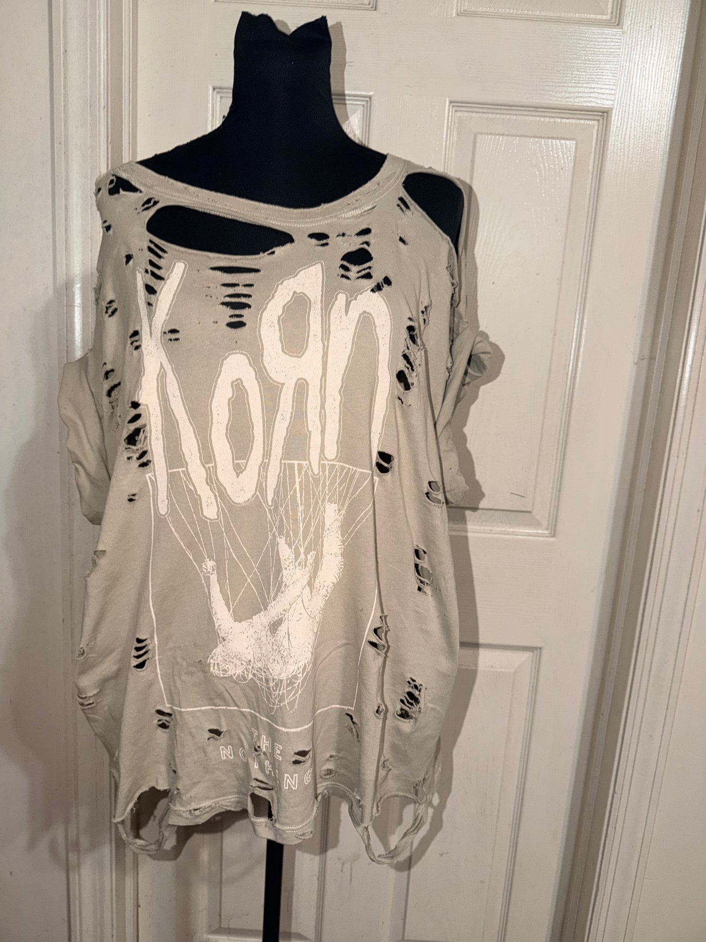 Korn Oversized Distressed Tee
