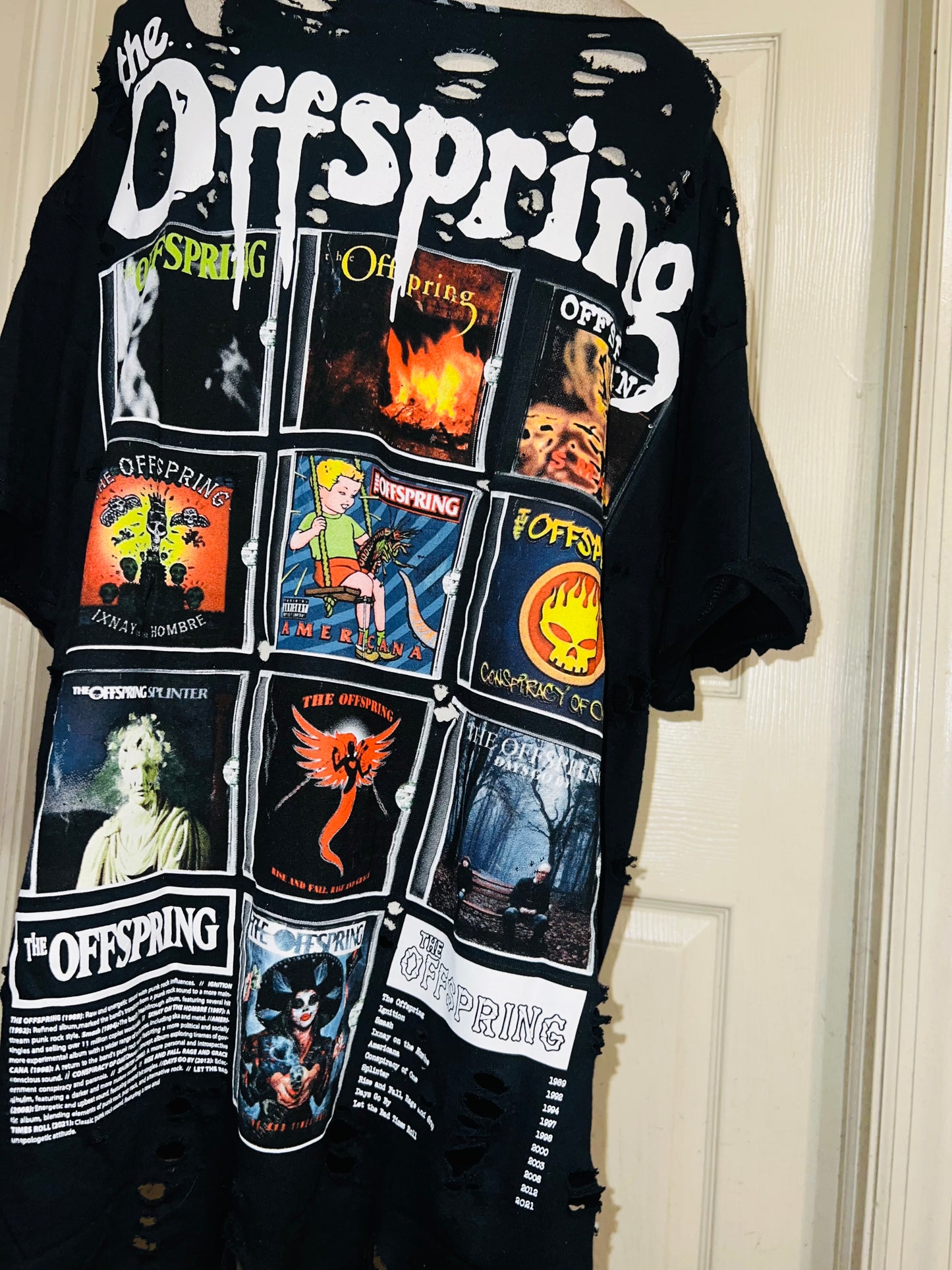 The Offspring Double Sided Oversized Distressed Tee