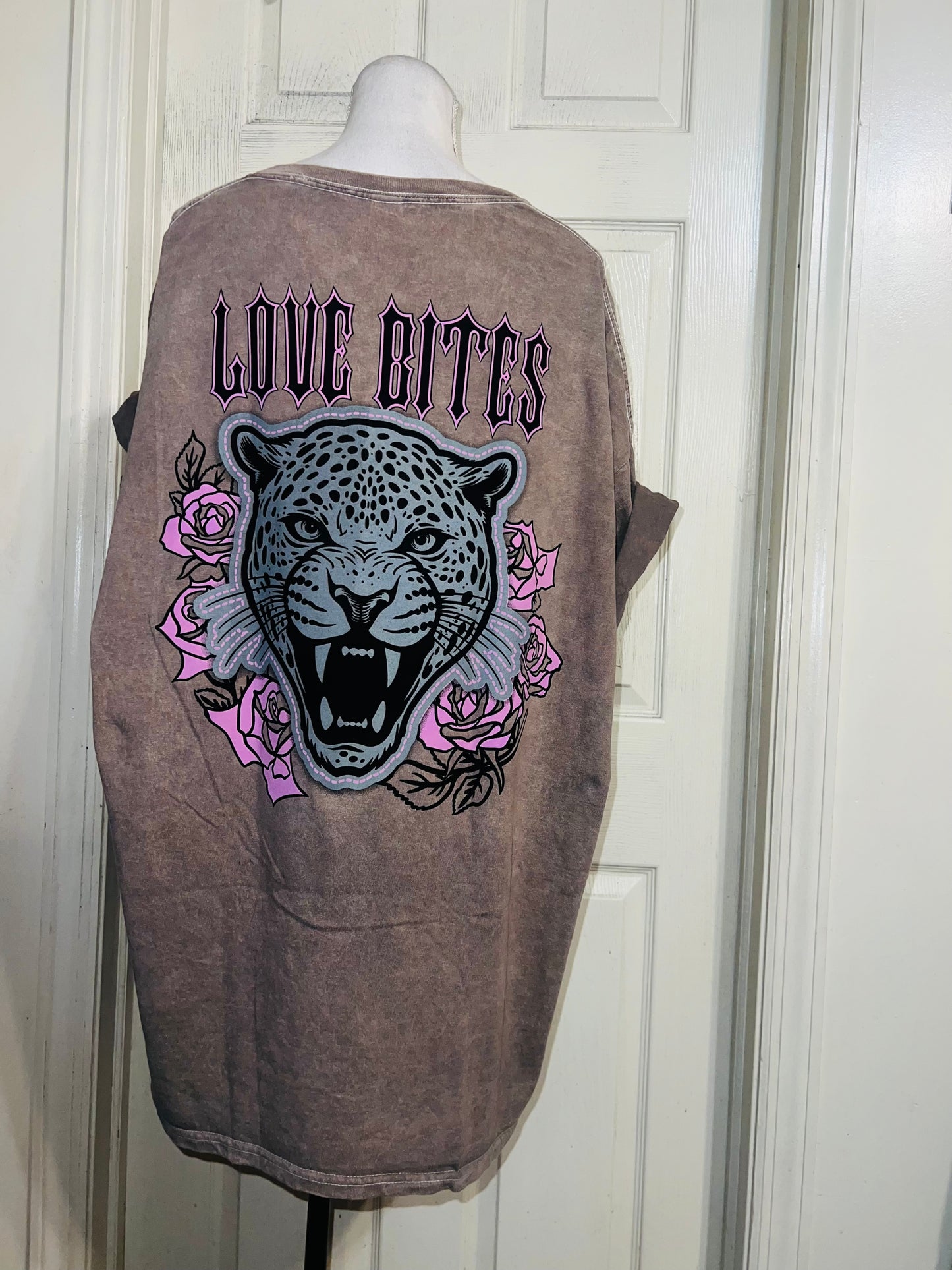 Def Leppard Double Sided Oversized Distressed Tee