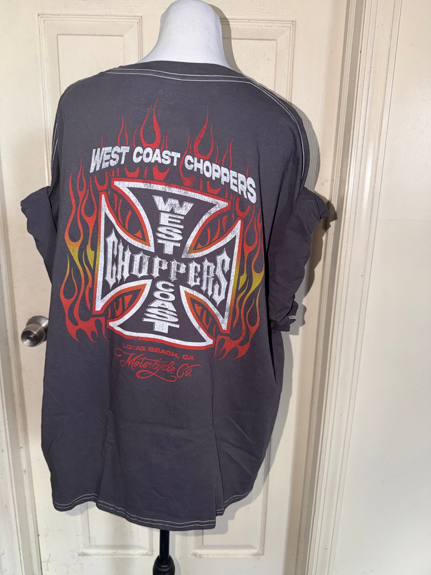 West Coast Choppers Double Sided Oversized Distressed Tre