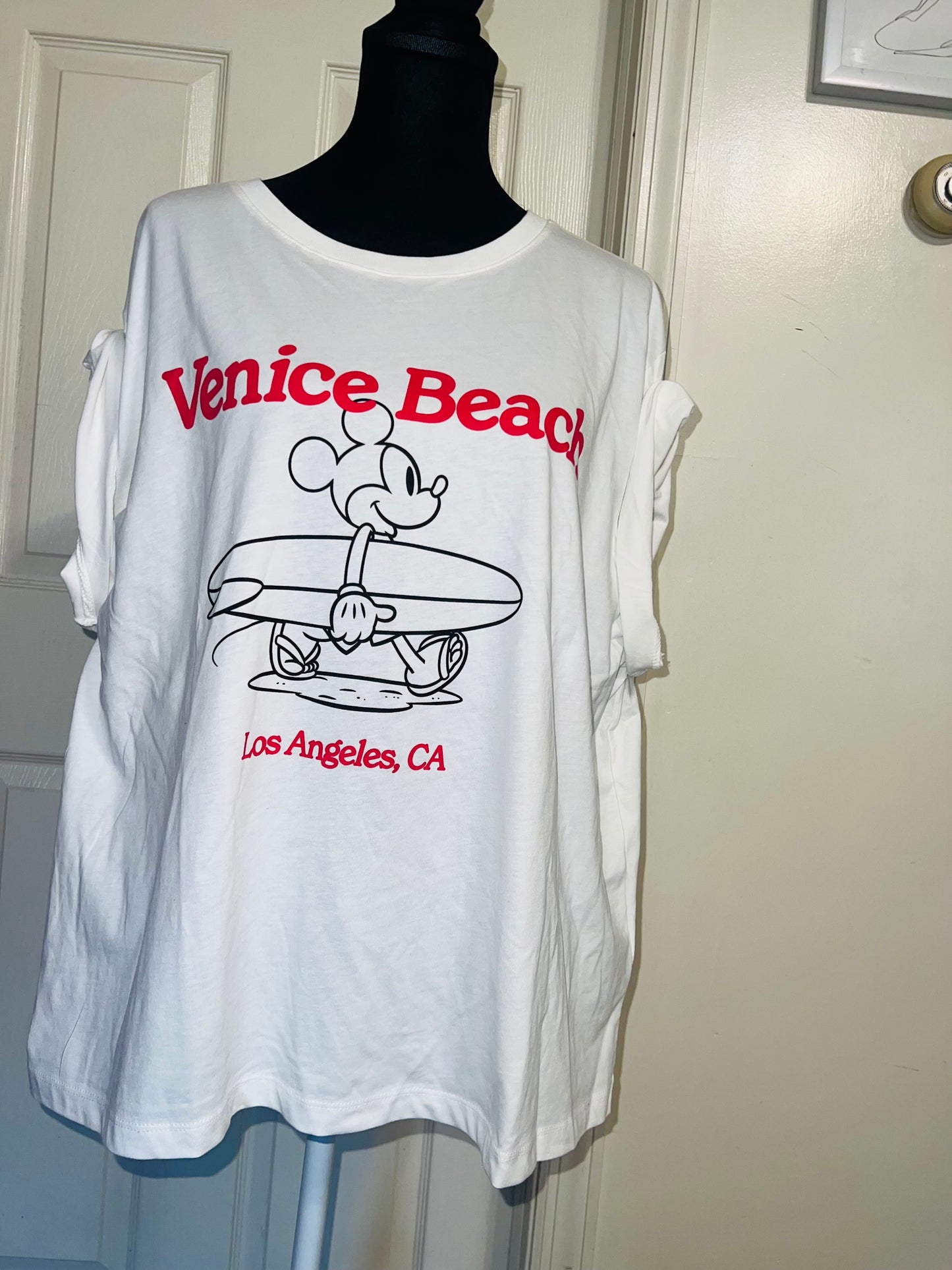 Mickey Mouse Oversized Distressed Tee