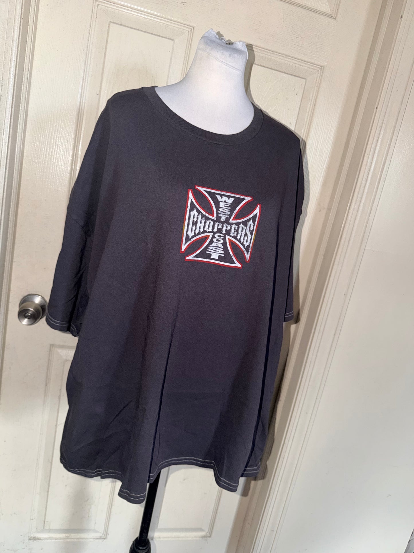 West Coast Choppers Double Sided Oversized Distressed Tre