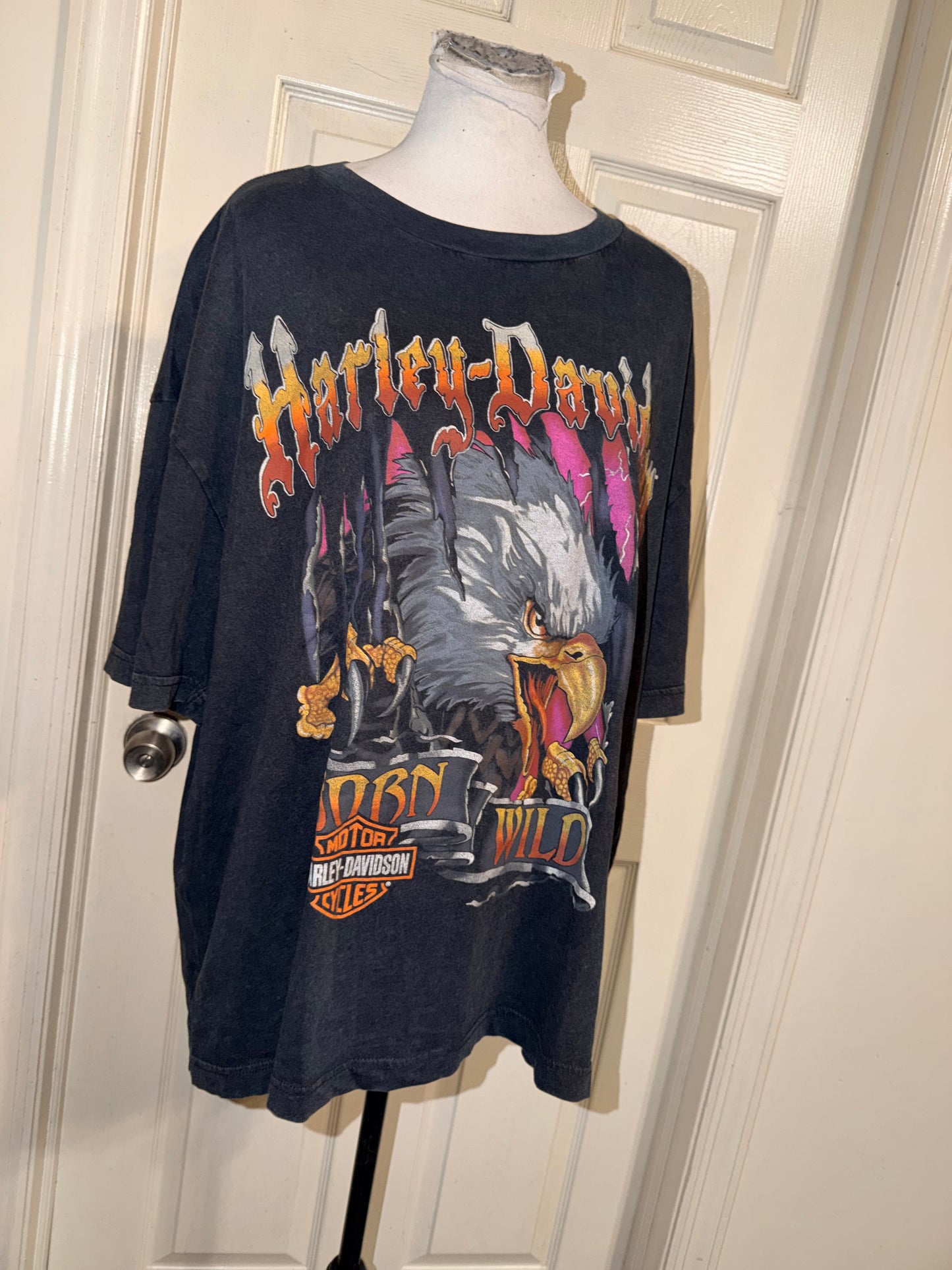 Harley Davidson Oversized Distressed Tee